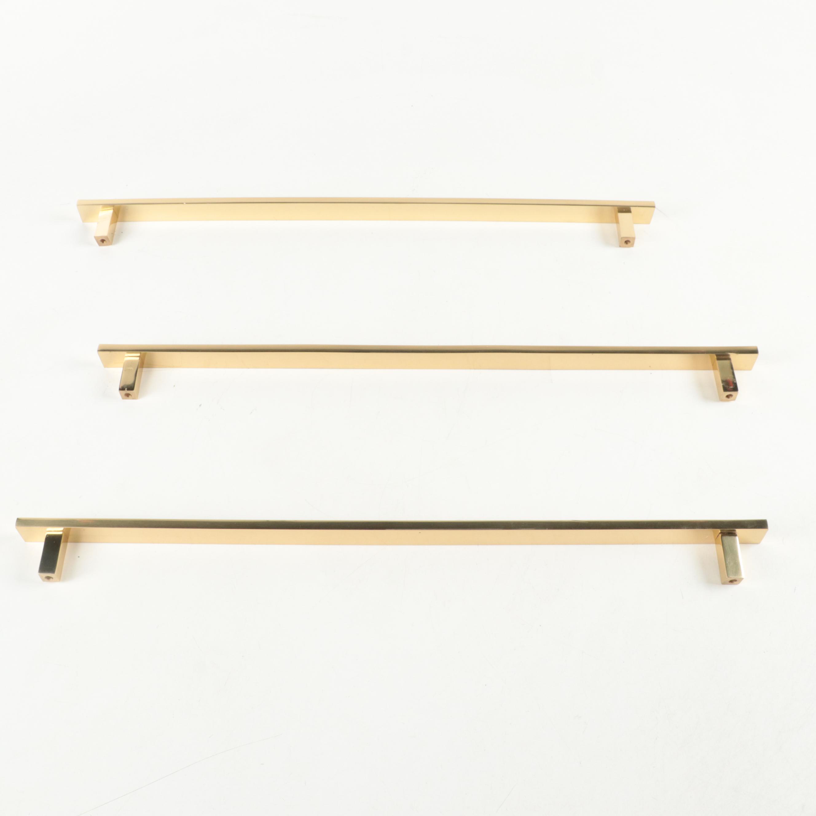 Polished Brass Finish Appliance Pulls