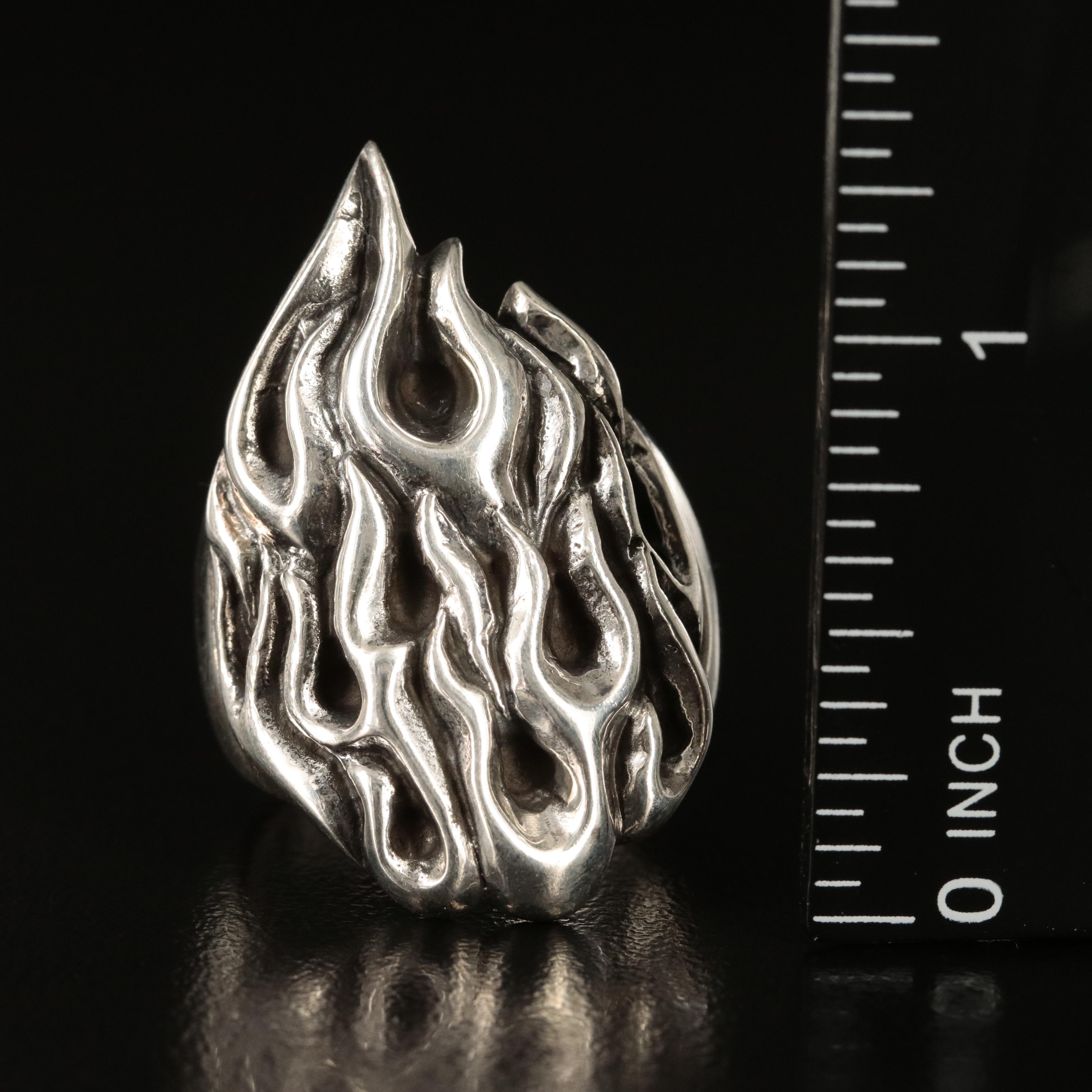 Sterling Flame Ring