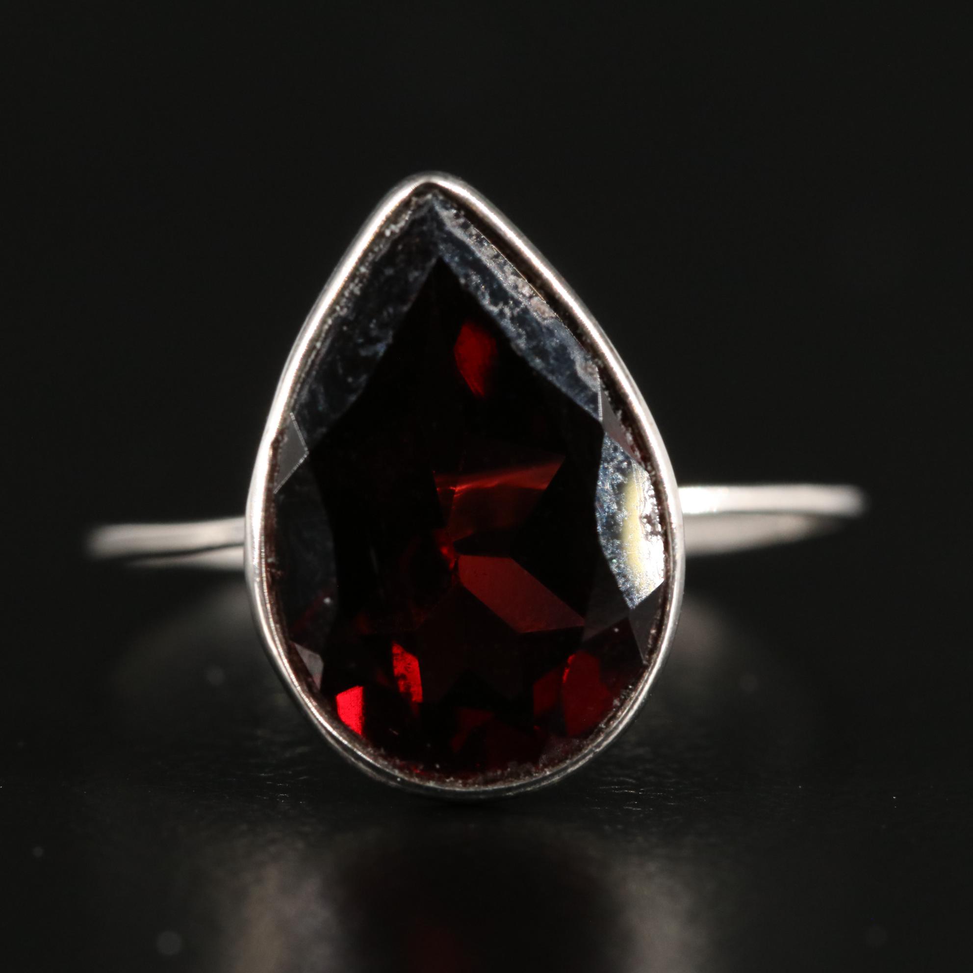14K Garnet Ring