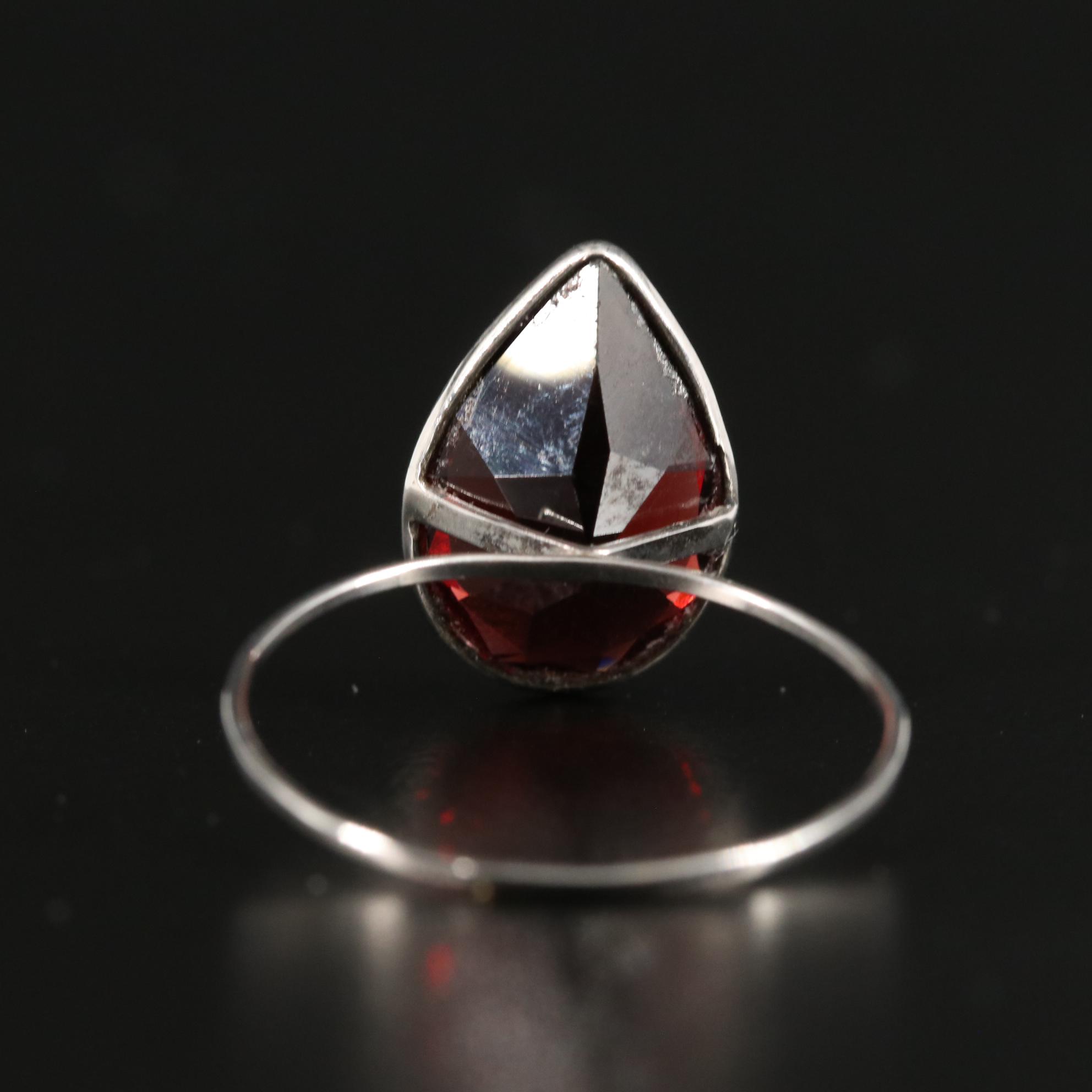 14K Garnet Ring