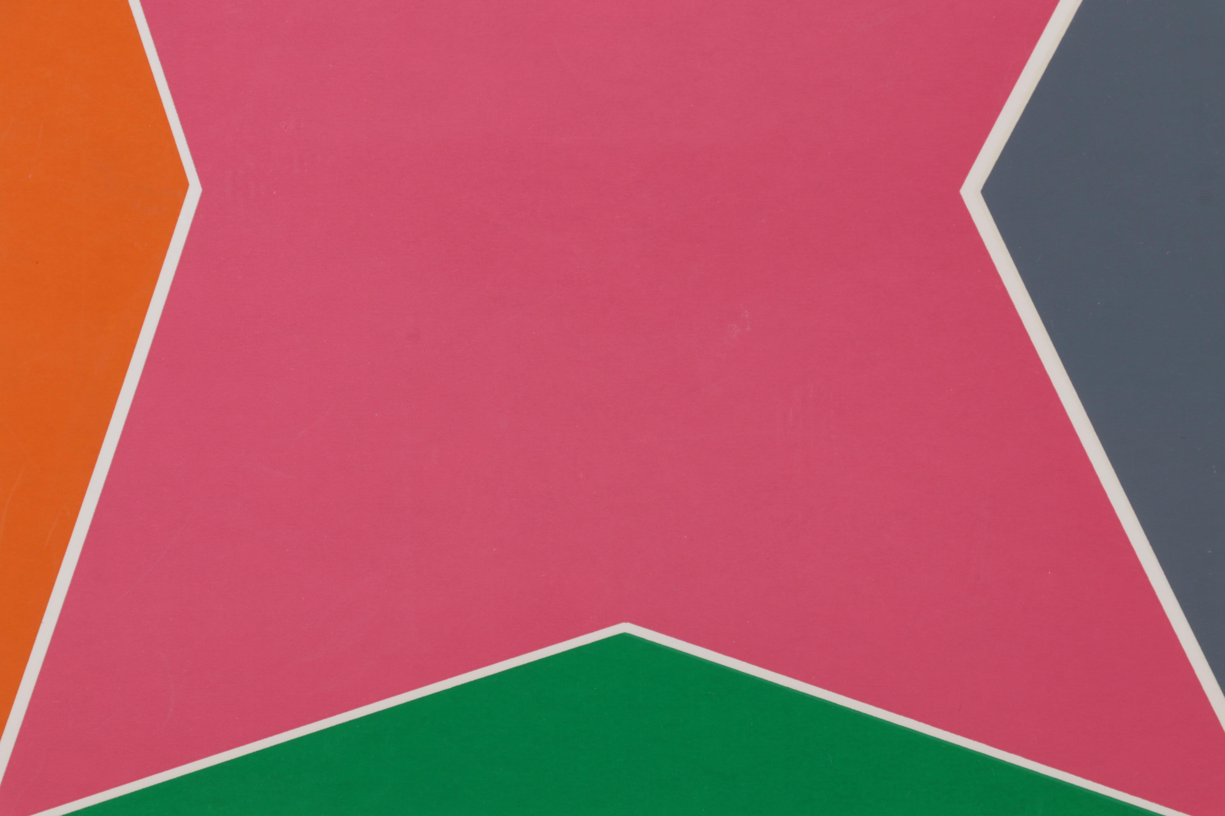 Larry Zox Serigraph for The Blue Parrot Exhibition, 1972