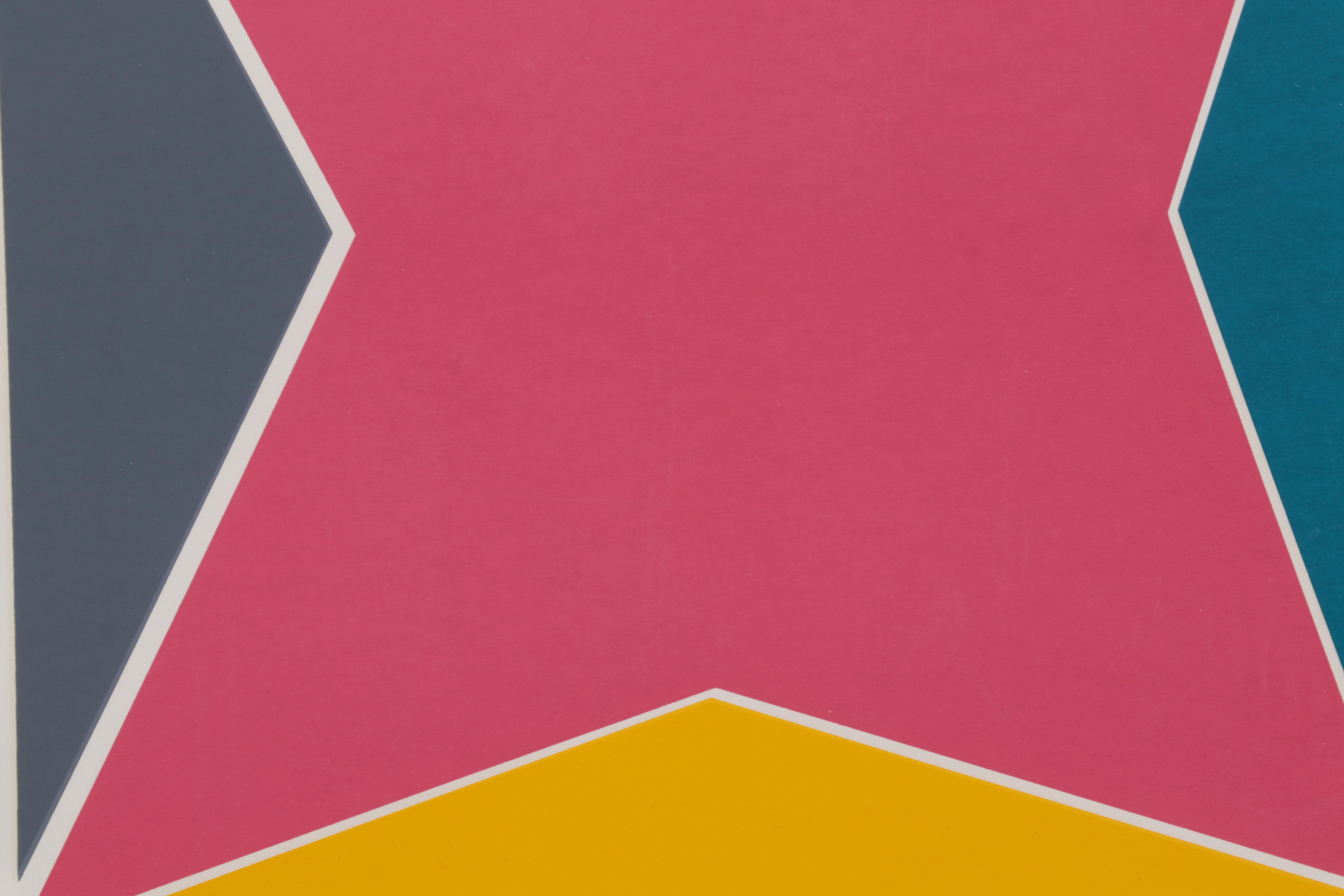 Larry Zox Serigraph for The Blue Parrot Exhibition, 1972