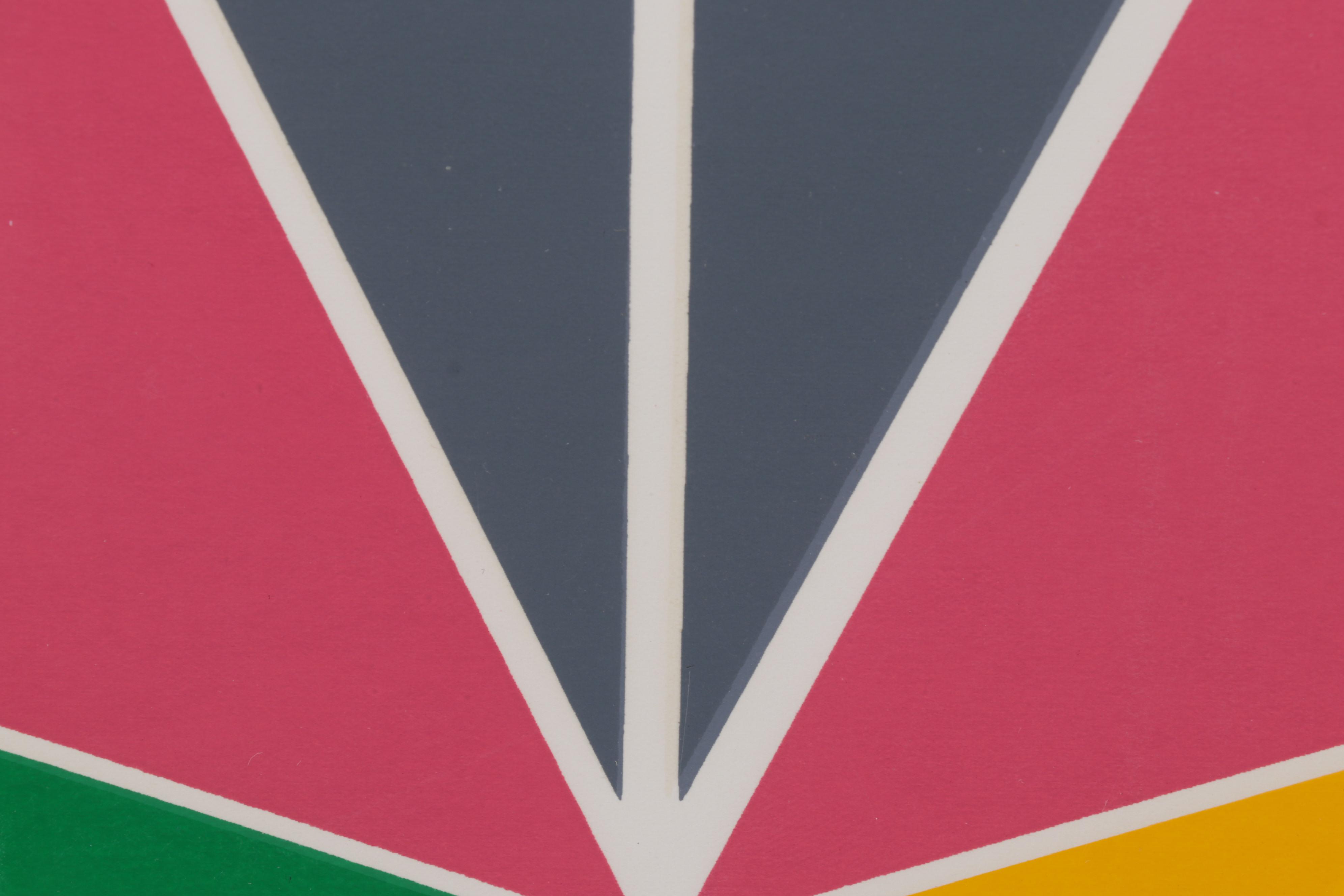 Larry Zox Serigraph for The Blue Parrot Exhibition, 1972