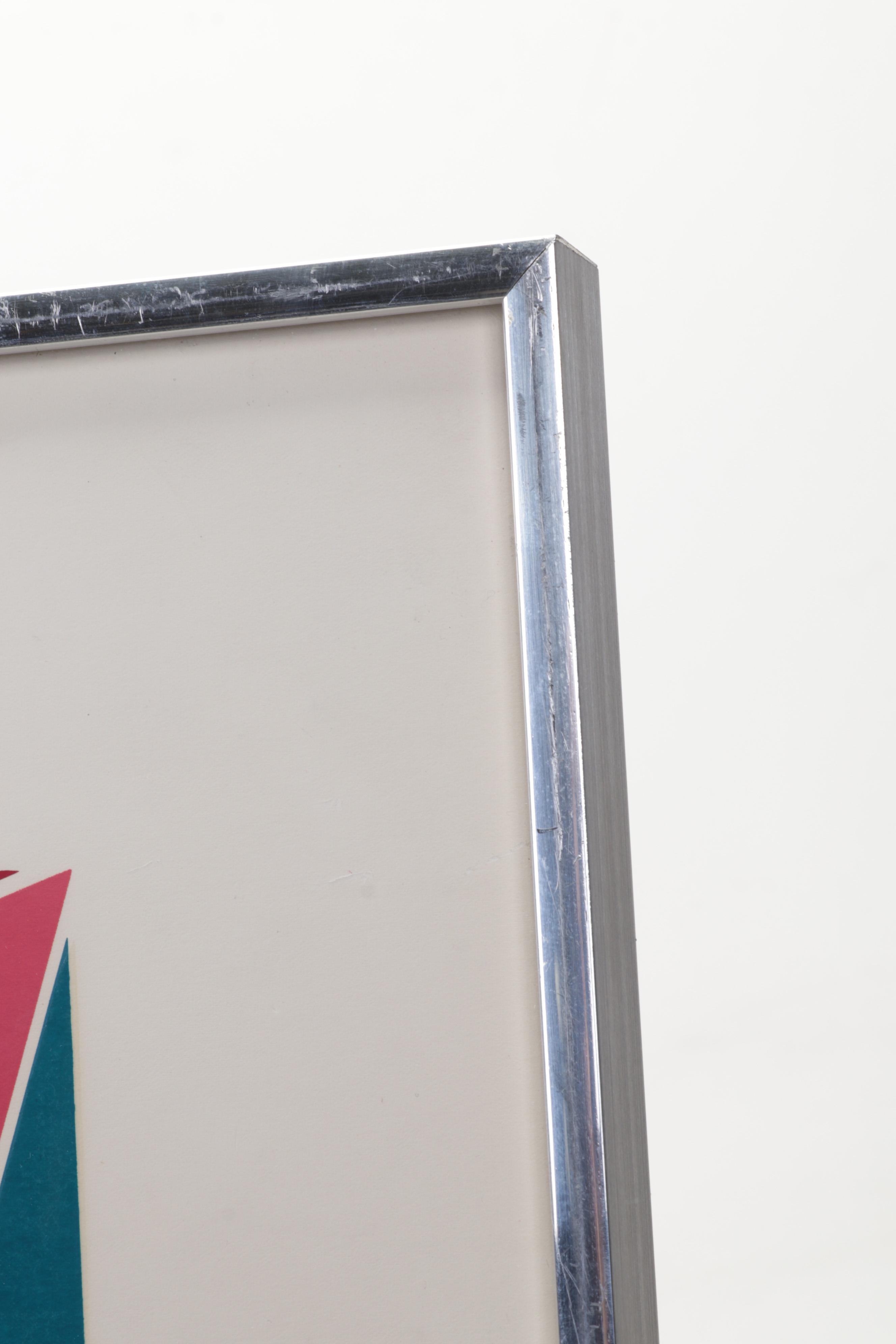 Larry Zox Serigraph for The Blue Parrot Exhibition, 1972