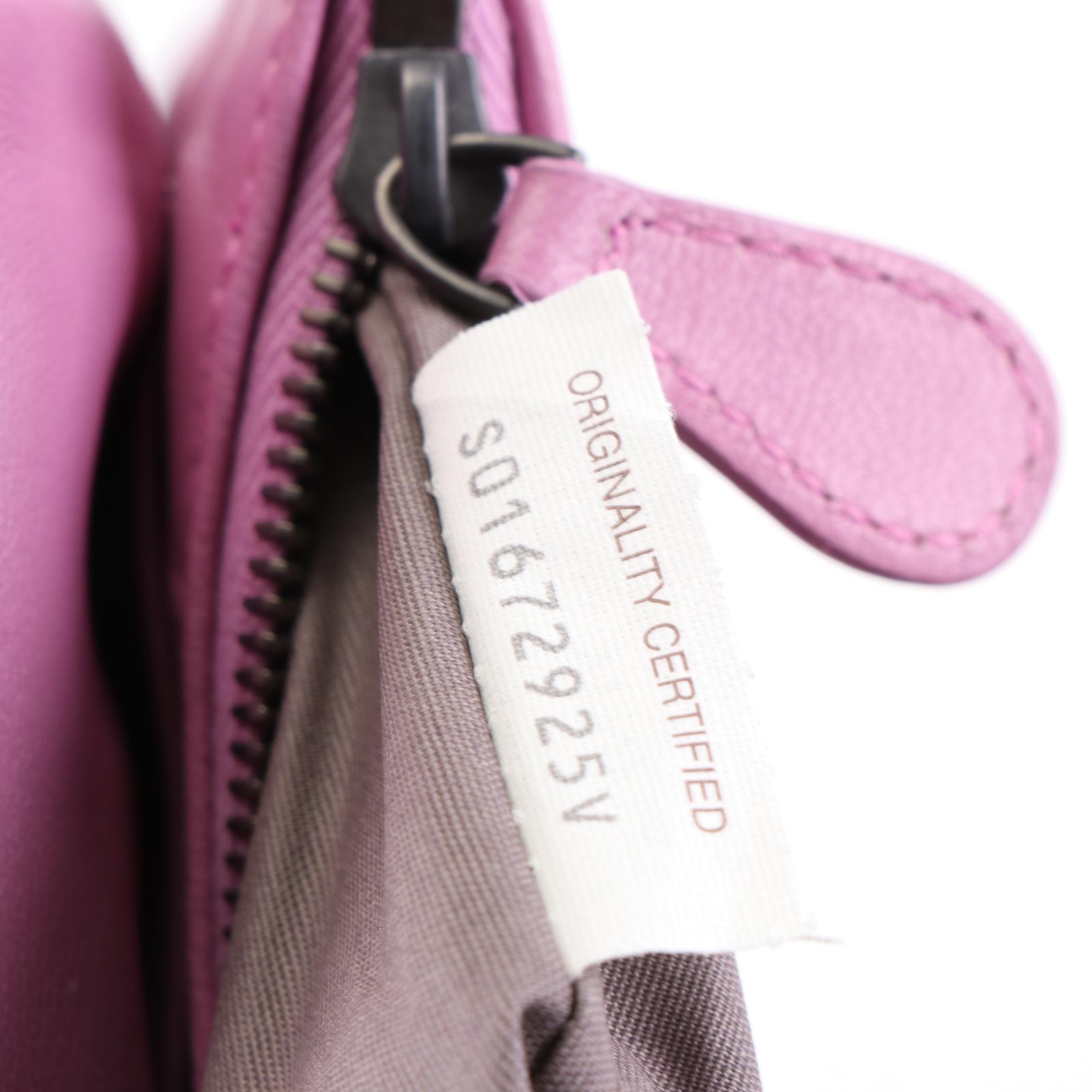 Bottega Veneta Flap Pouch Wristlet in Pink Intrecciato Nappa Leather