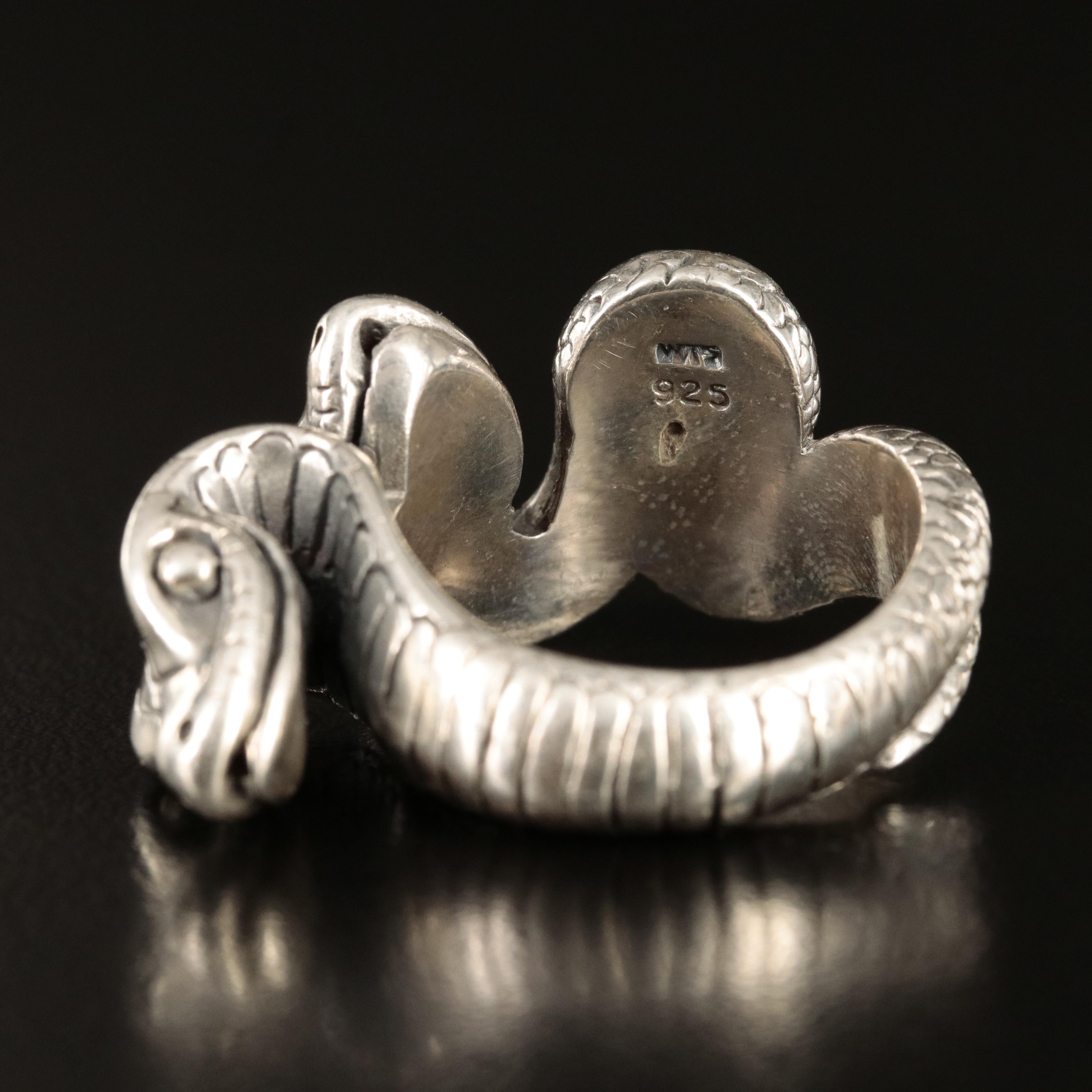 Sterling Double Snake Ring
