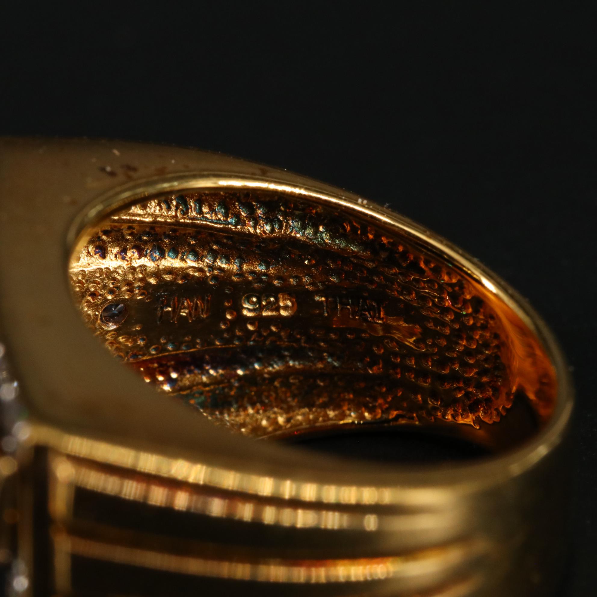 Sterling Cubic Zirconia Eagle Ring