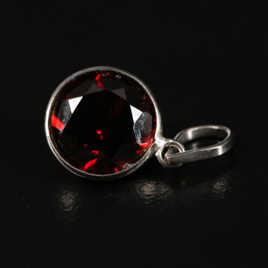 14K Garnet Pendant