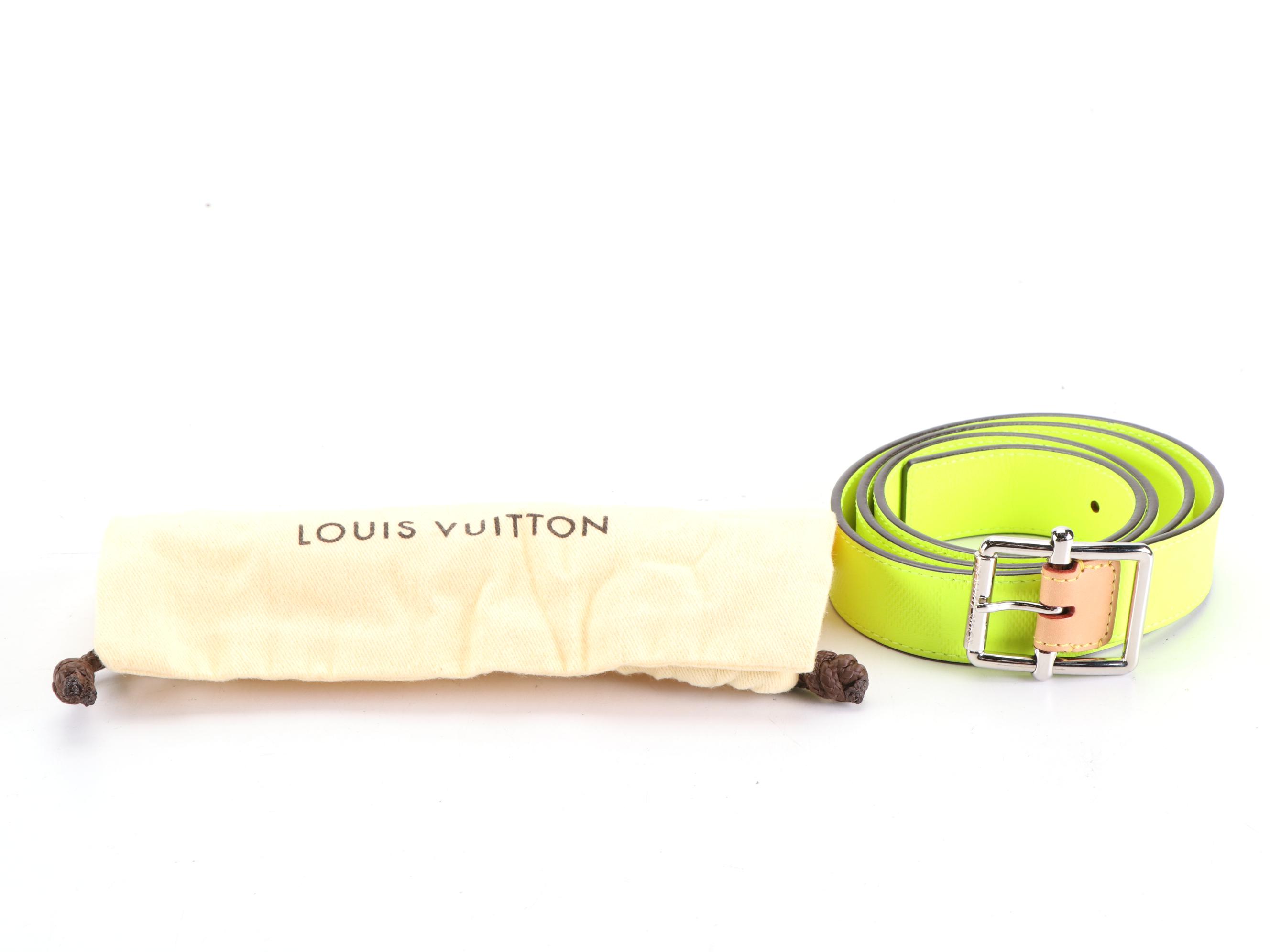 Louis Vuitton Belt in Damier Infini and Vachetta Leather