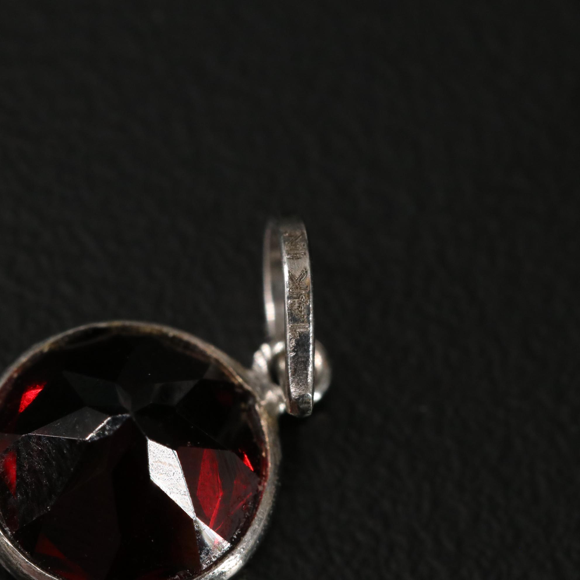 14K Garnet Pendant