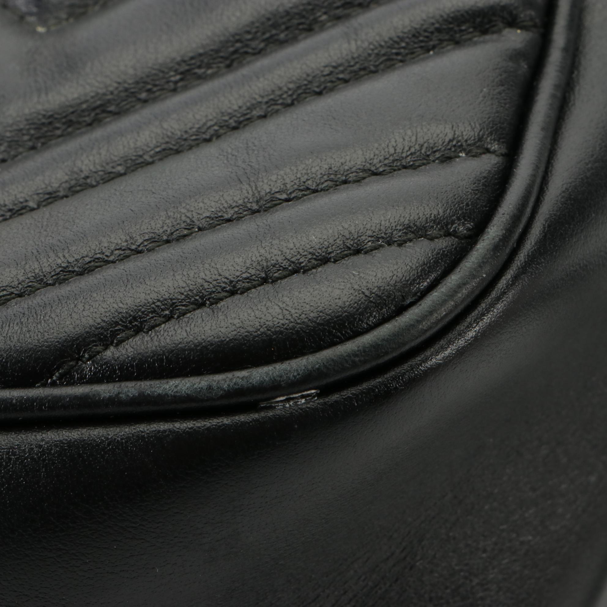 Gucci GG Marmont Shoulder Bag in Chevron Matelessé Leather