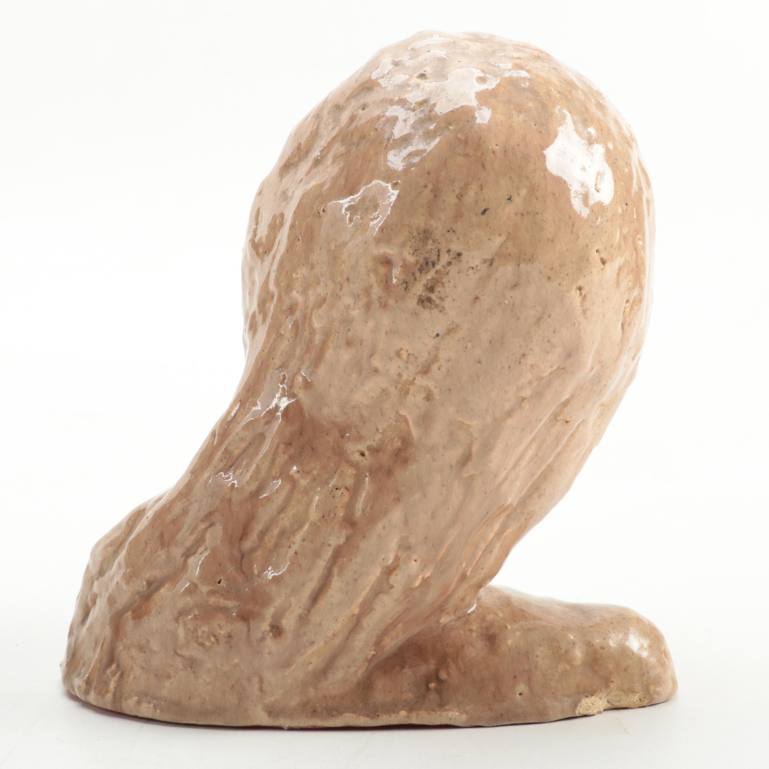 Sculpted Earthenware Bust of a Woman