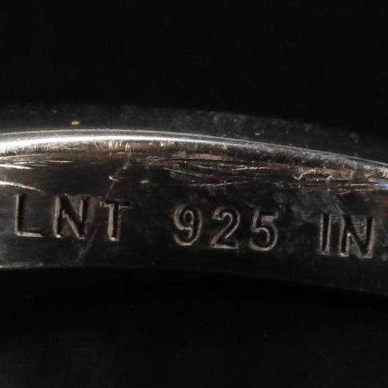 Sterling Amethyst  and White Topaz Ring