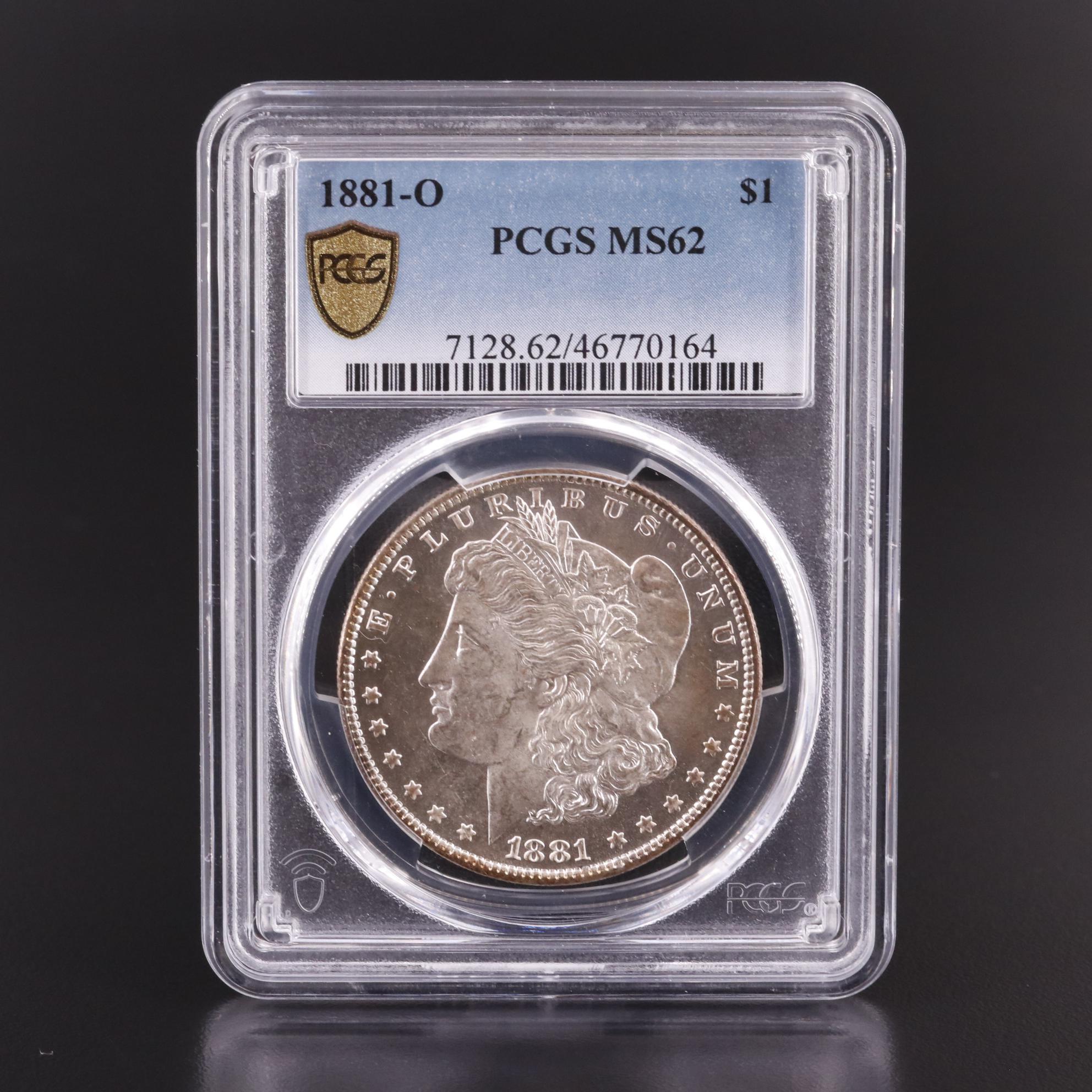 PCGS Graded MS62 1881-O Morgan Silver Dollar