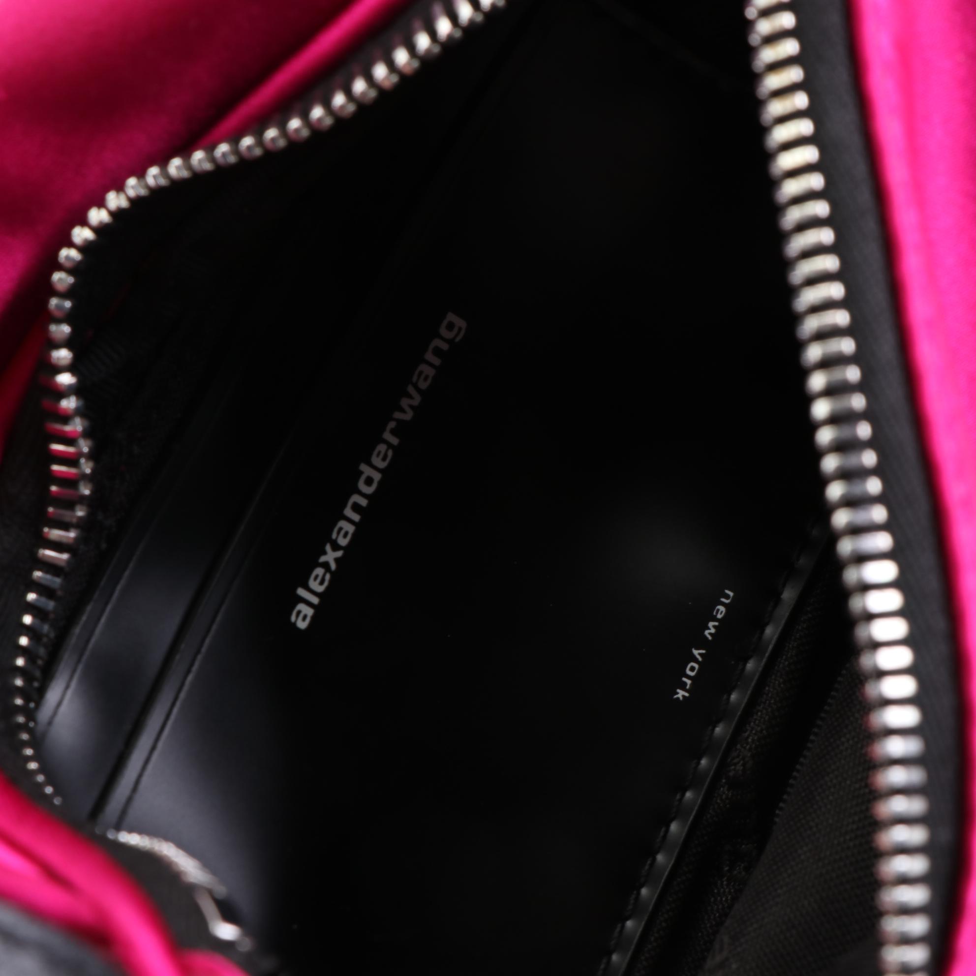 Alexander Wang Attica Mini Belt Bag in Satin and Leather