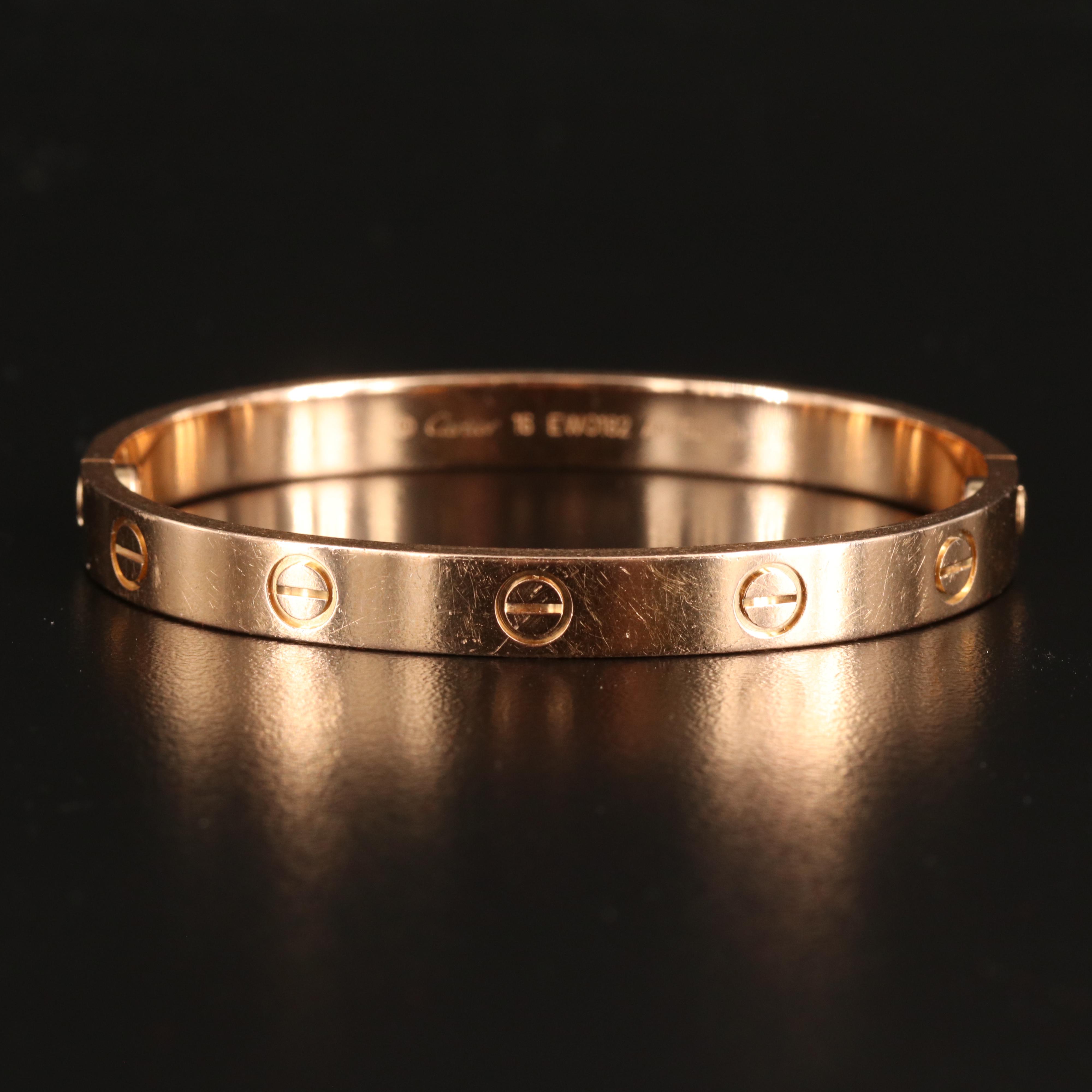 Cartier "Love" 18K Rose Gold Bangle