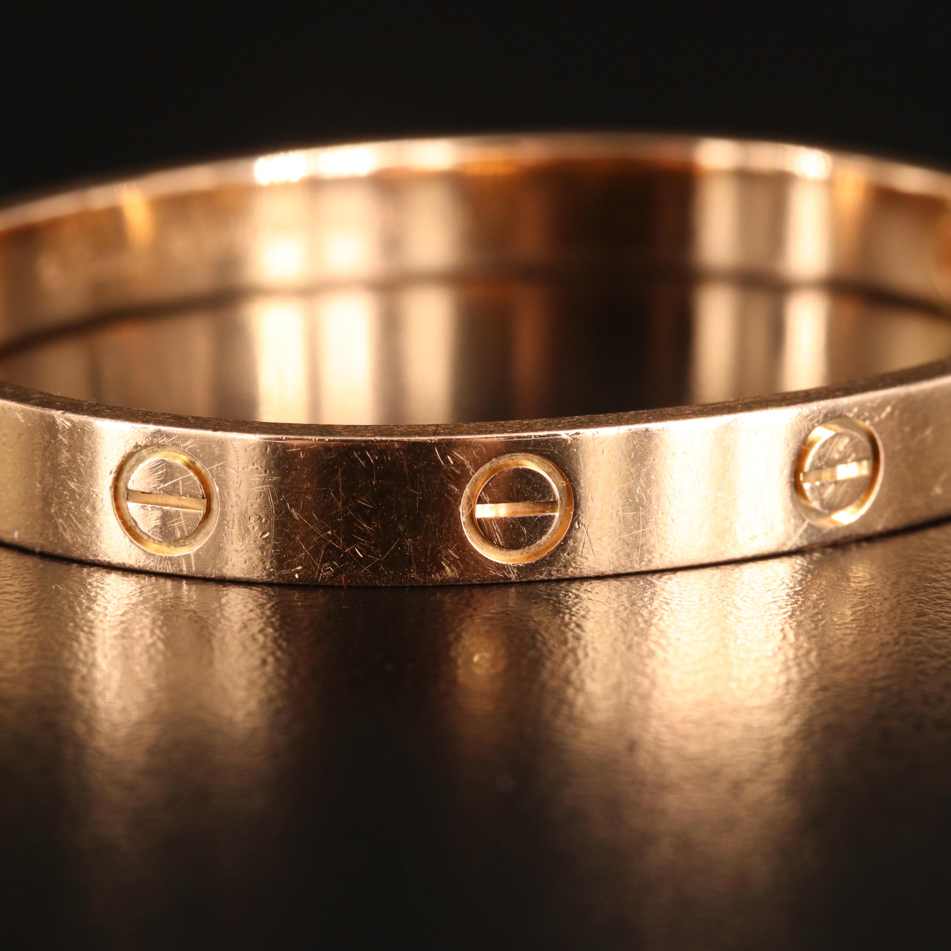 Cartier "Love" 18K Rose Gold Bangle
