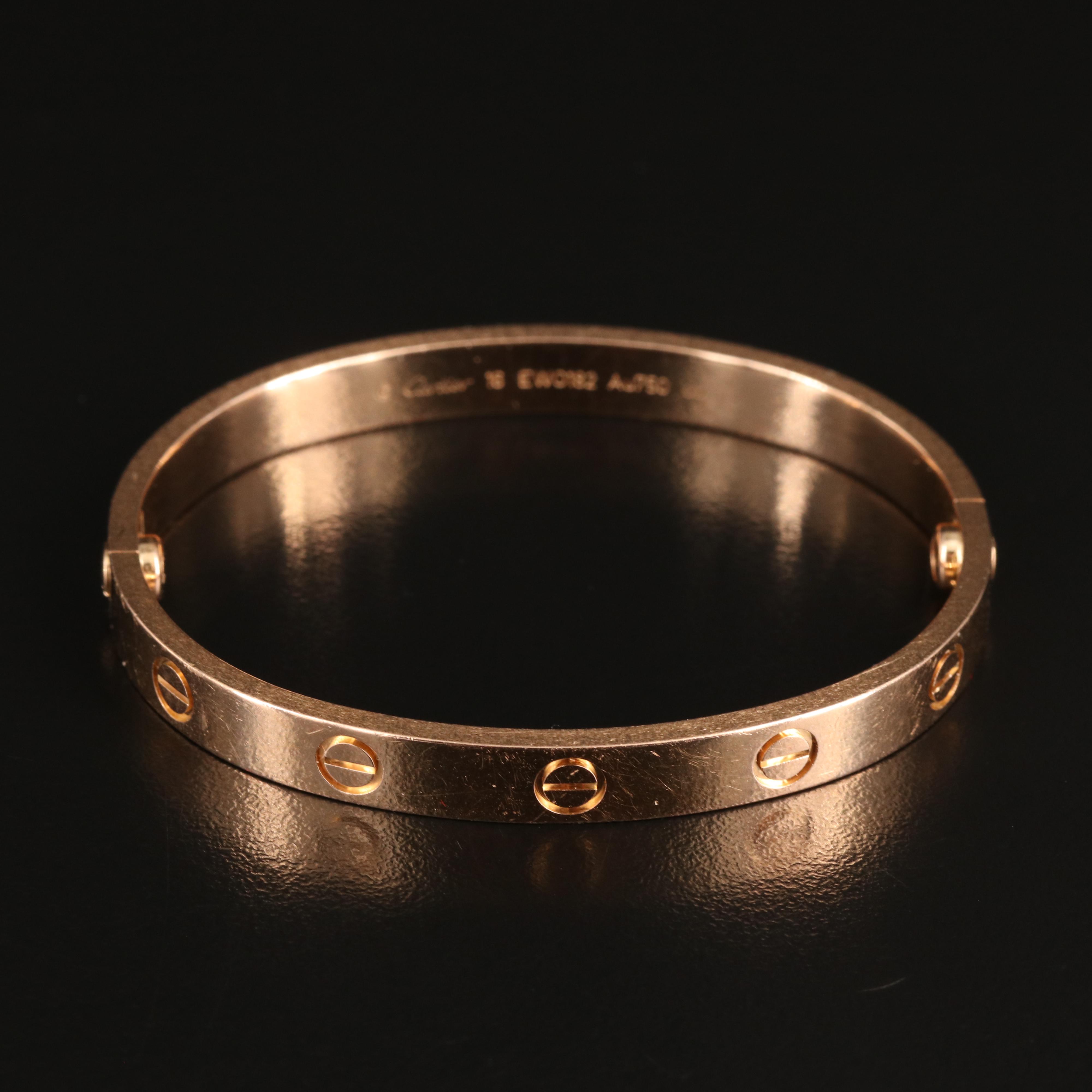 Cartier "Love" 18K Rose Gold Bangle