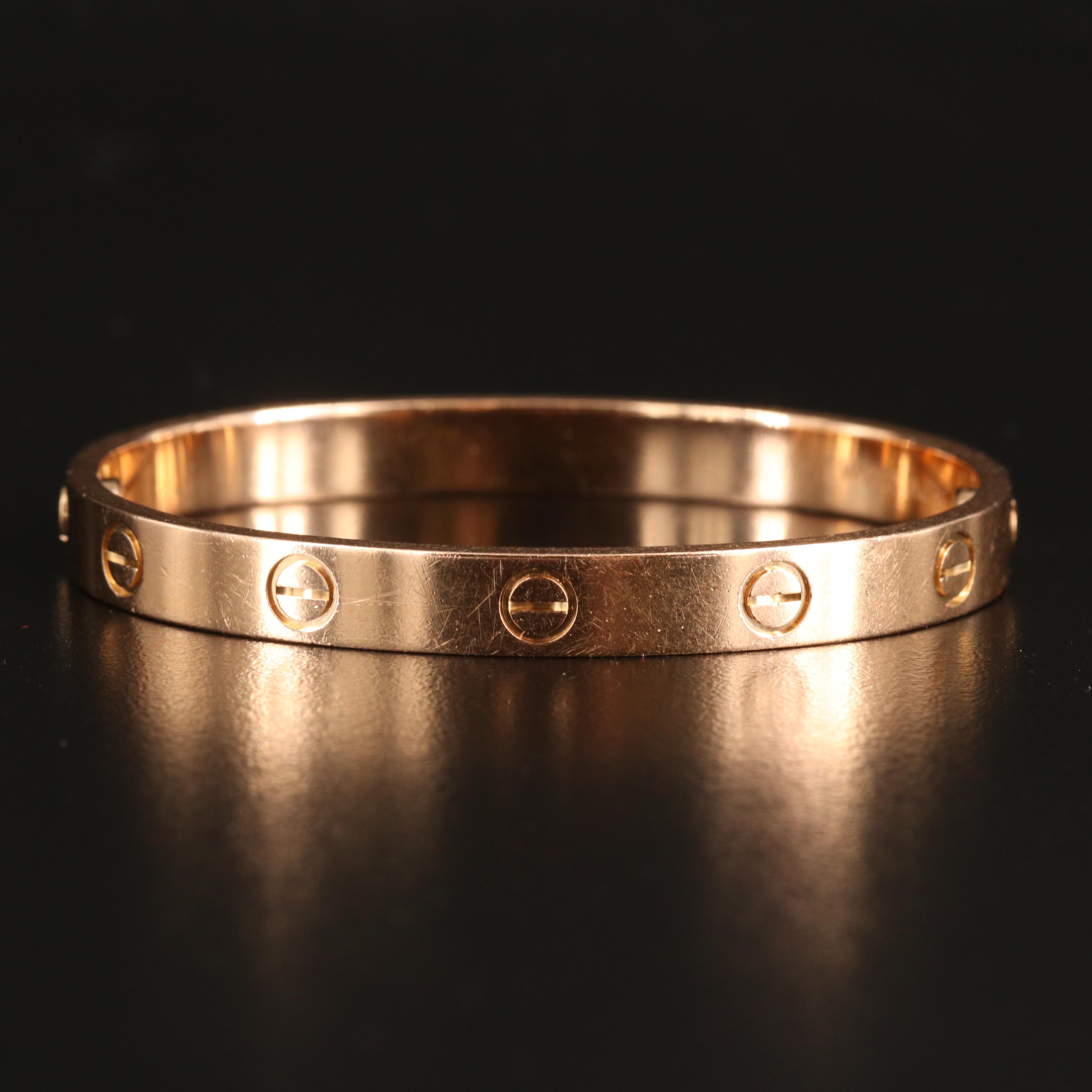 Cartier "Love" 18K Rose Gold Bangle
