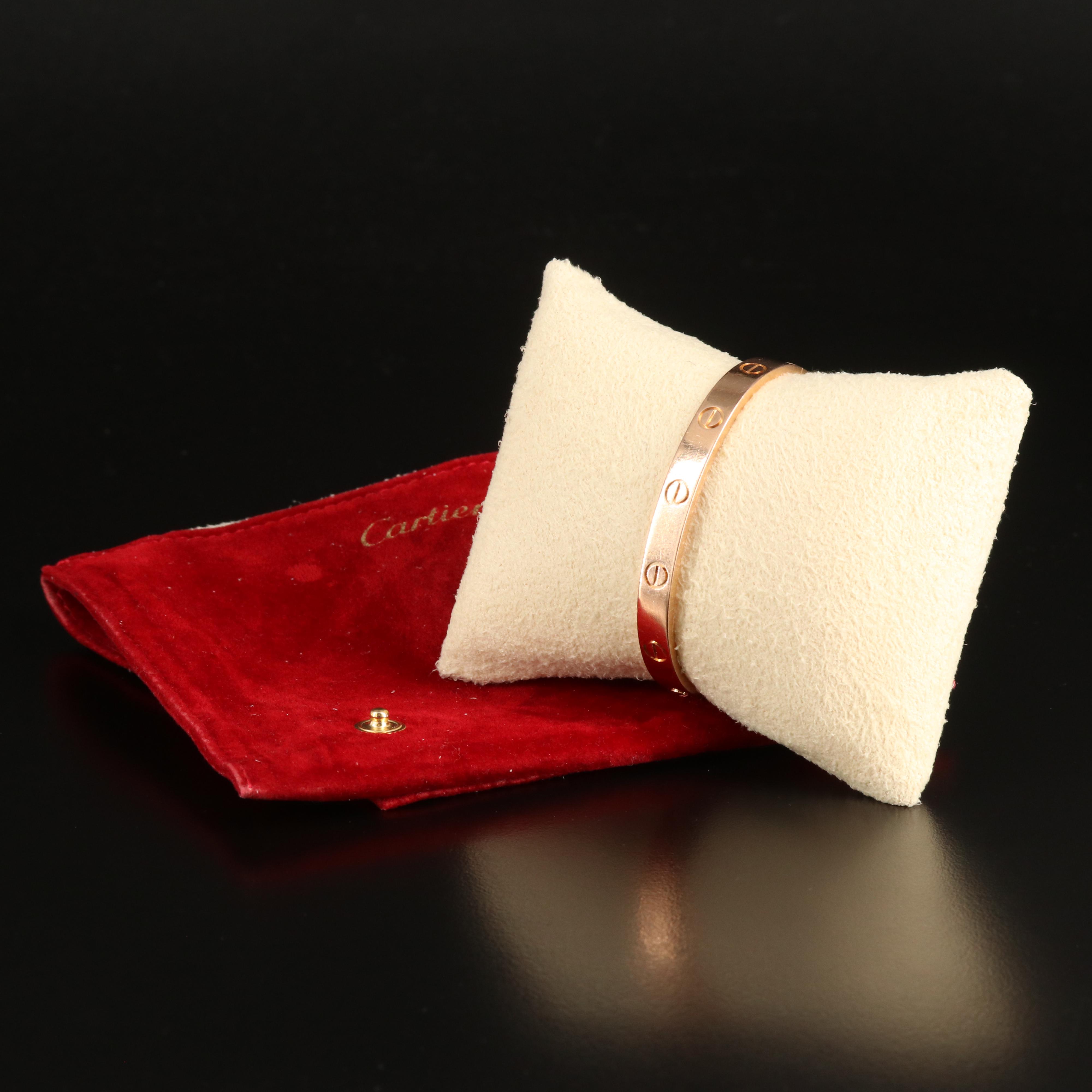 Cartier "Love" 18K Rose Gold Bangle