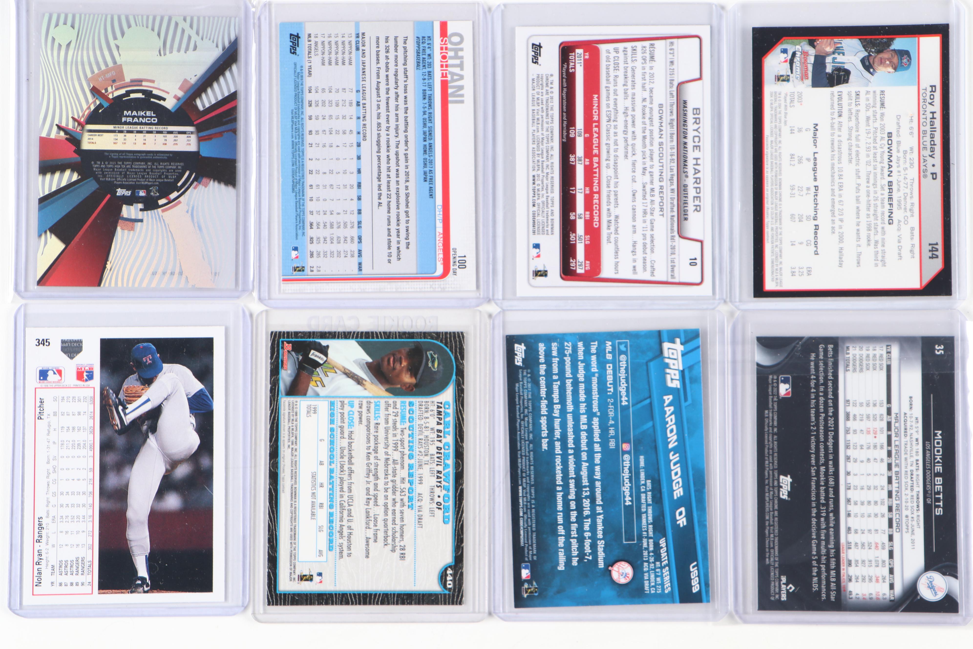 Topps, More Baseball Cards with Graded, Rookies, Judge, Griffey Jr., 1980s–2020s