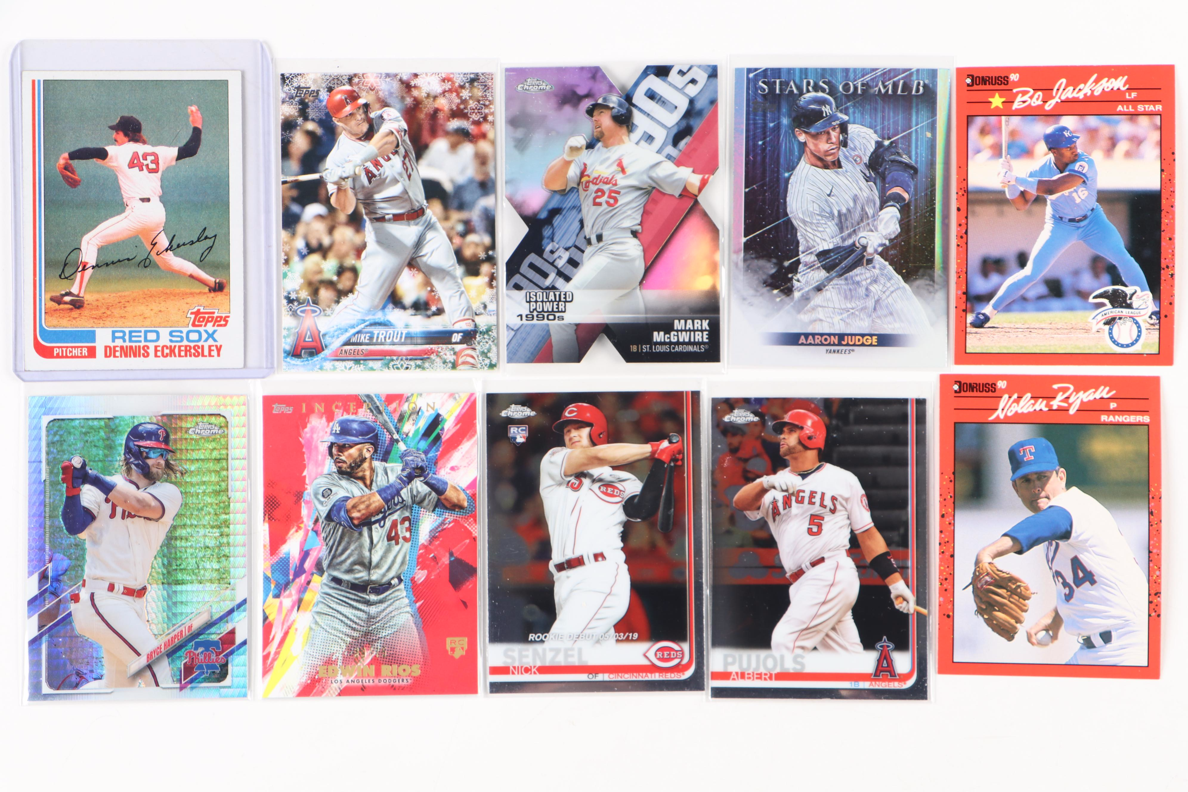 Topps, More Baseball Cards with Graded, Rookies, Judge, Griffey Jr., 1980s–2020s