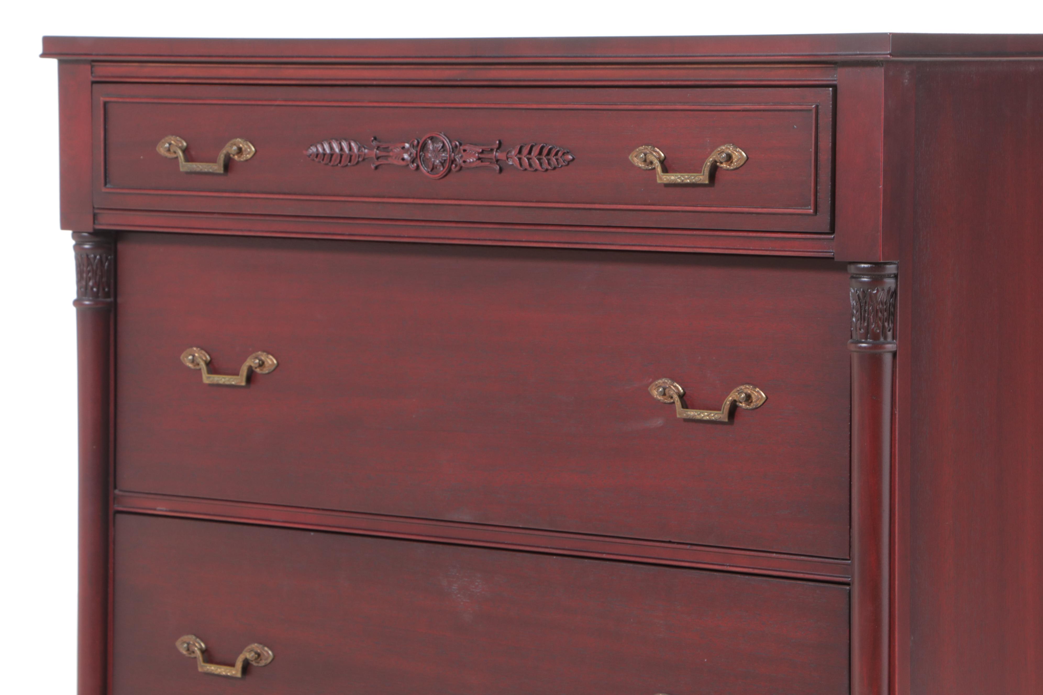 Northern Furniture Co. Neoclassical Style Mahogany Four-Drawer Chest