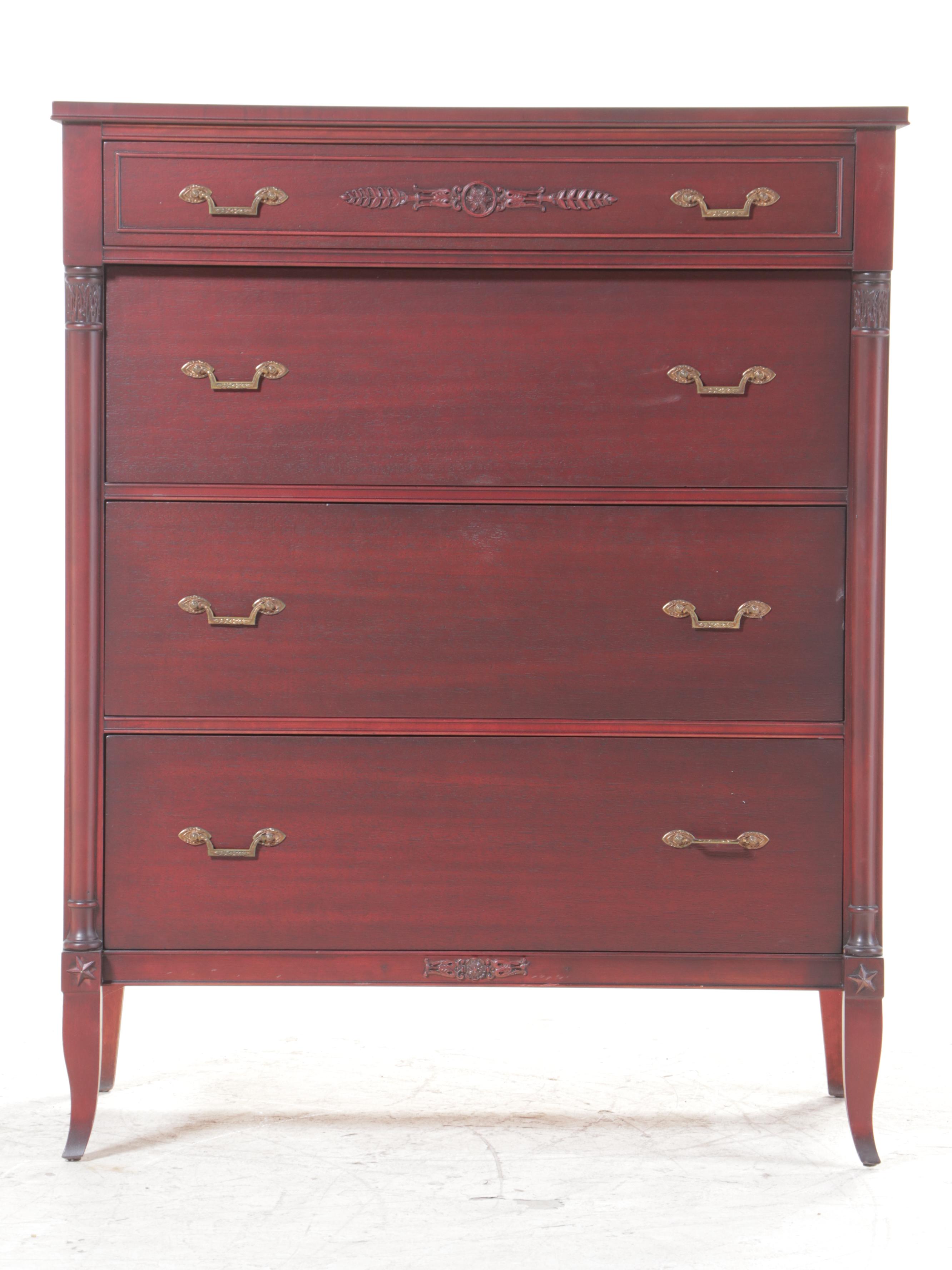 Northern Furniture Co. Neoclassical Style Mahogany Four-Drawer Chest