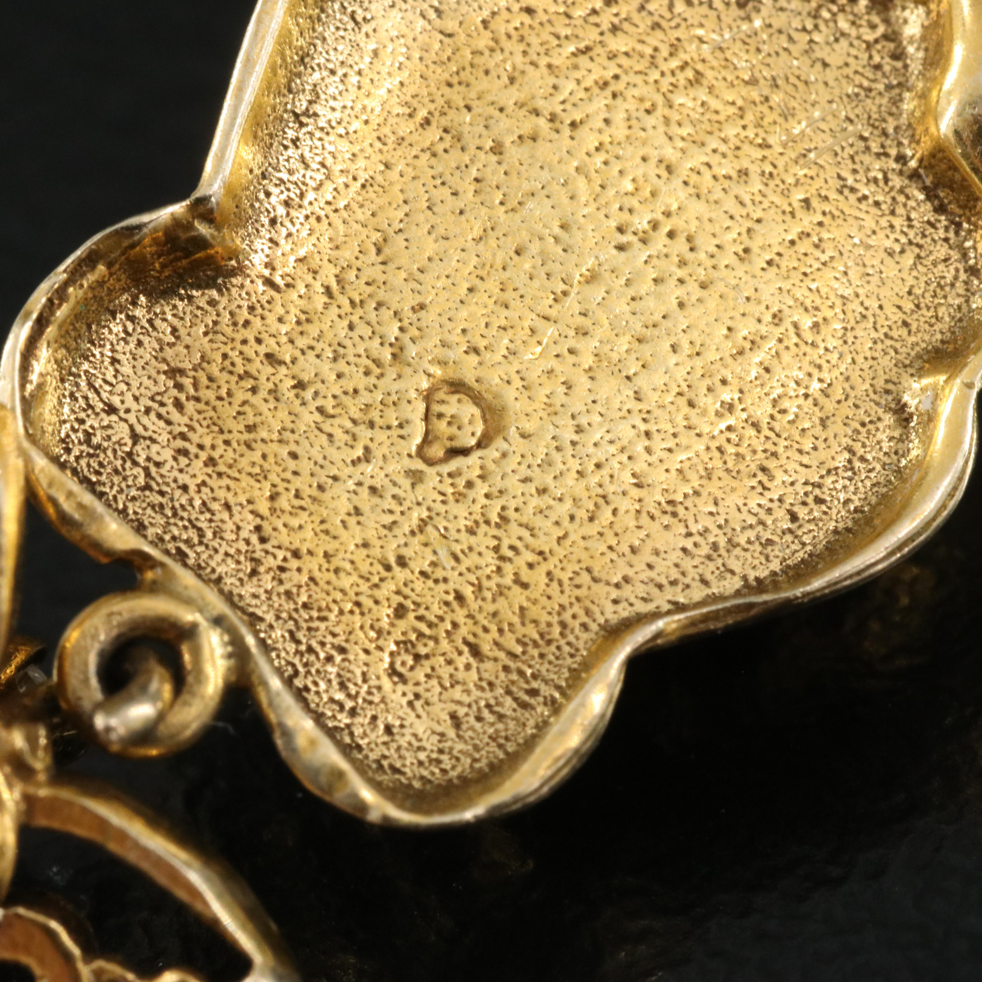 14K Jadeite and Diamond Earrings