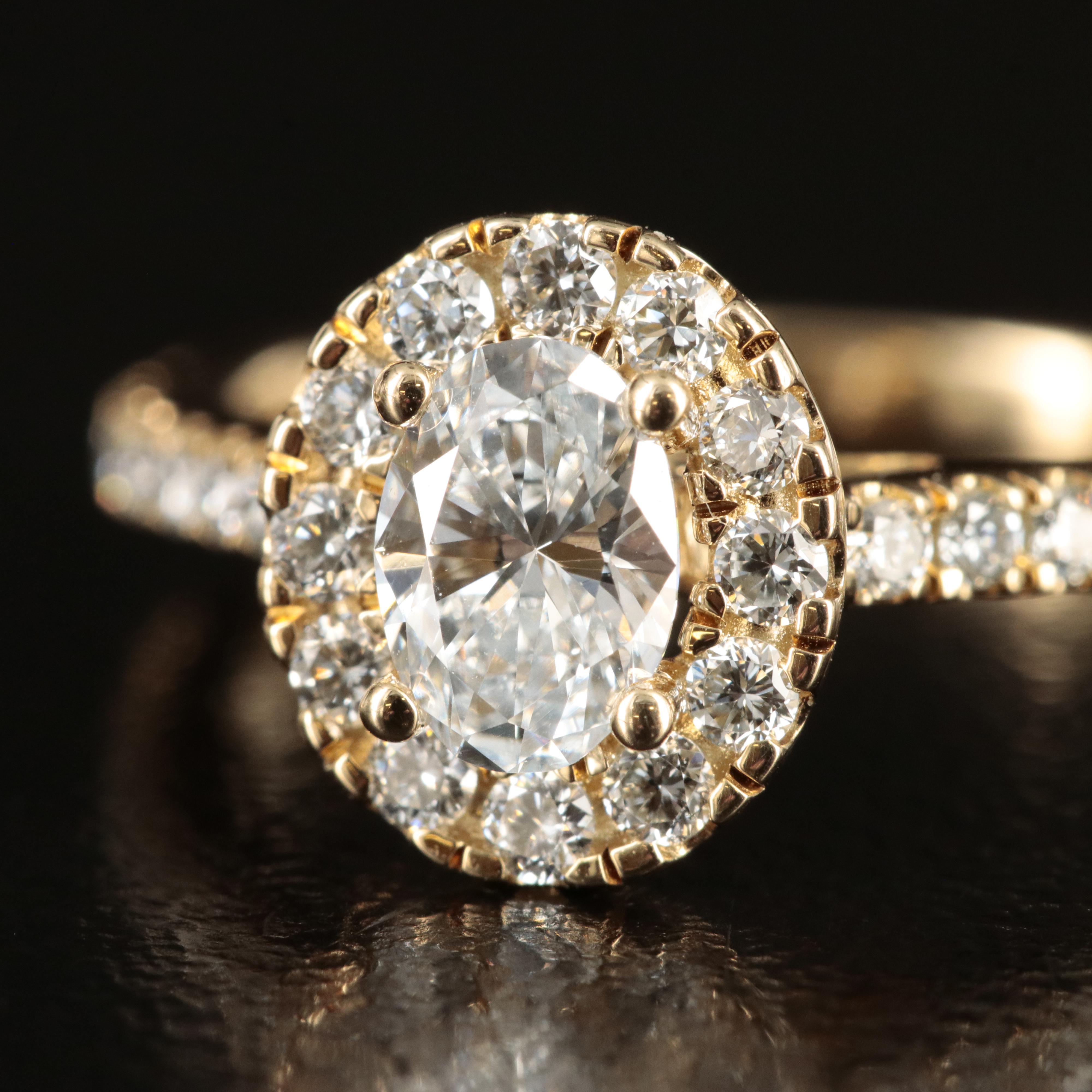 14K 1.00 CTW Lab Grown Diamond Ring Set