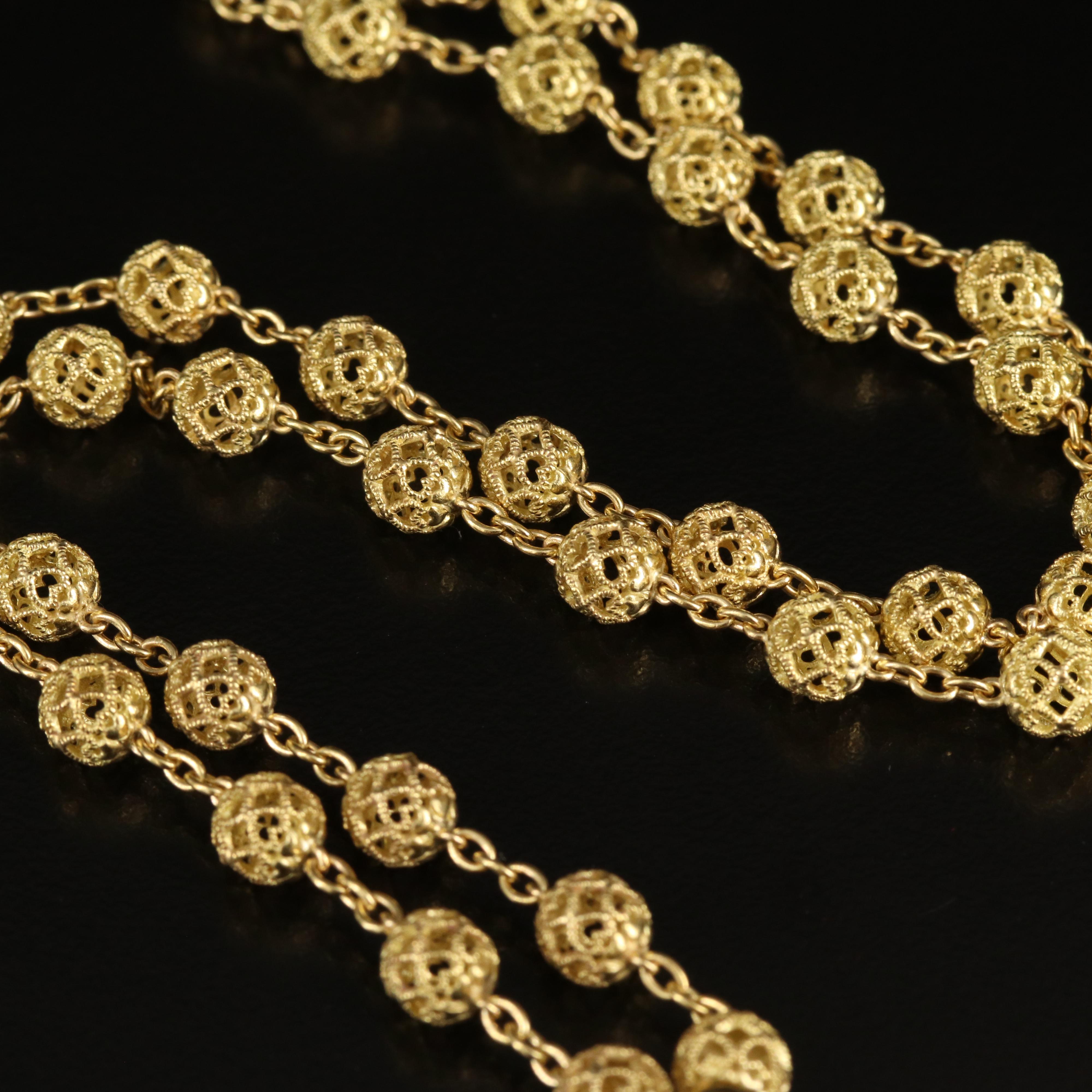 Cynthia Bach 18K Gold and 0.08 CT Diamond Necklace