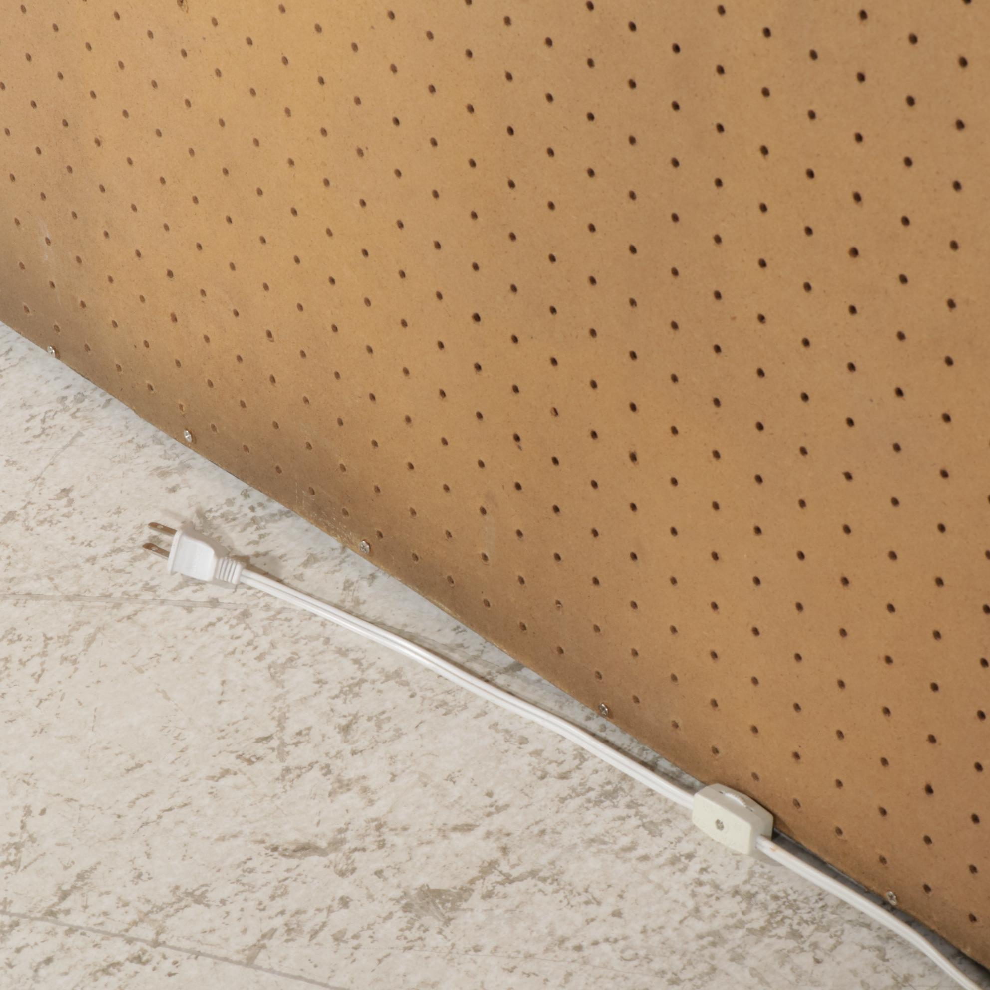 Asian Carved Wood Panel in Illuminated Mirror-Back Frame, Late 20th Century