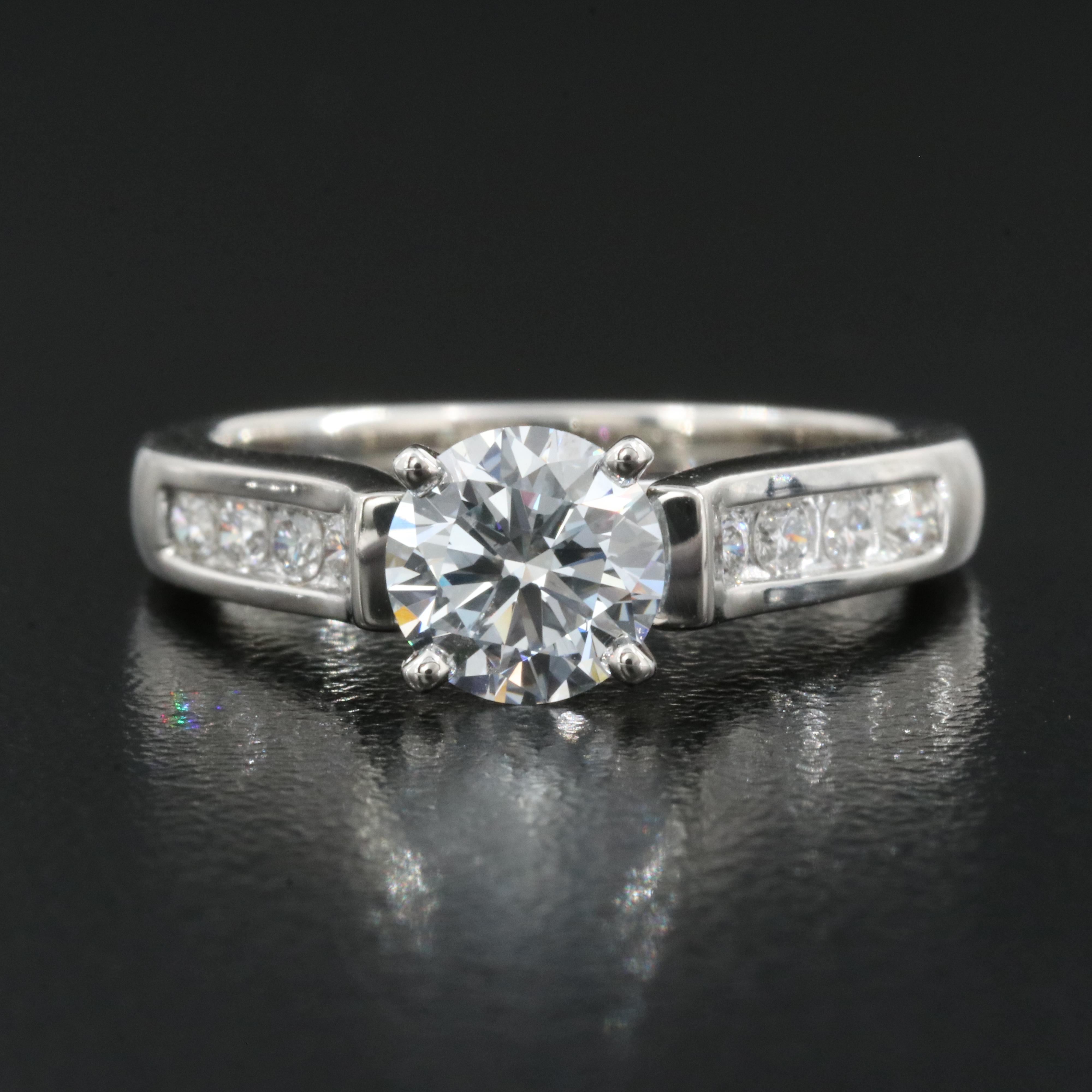 Platinum 1.25 CTW Lab Grown Diamond Ring