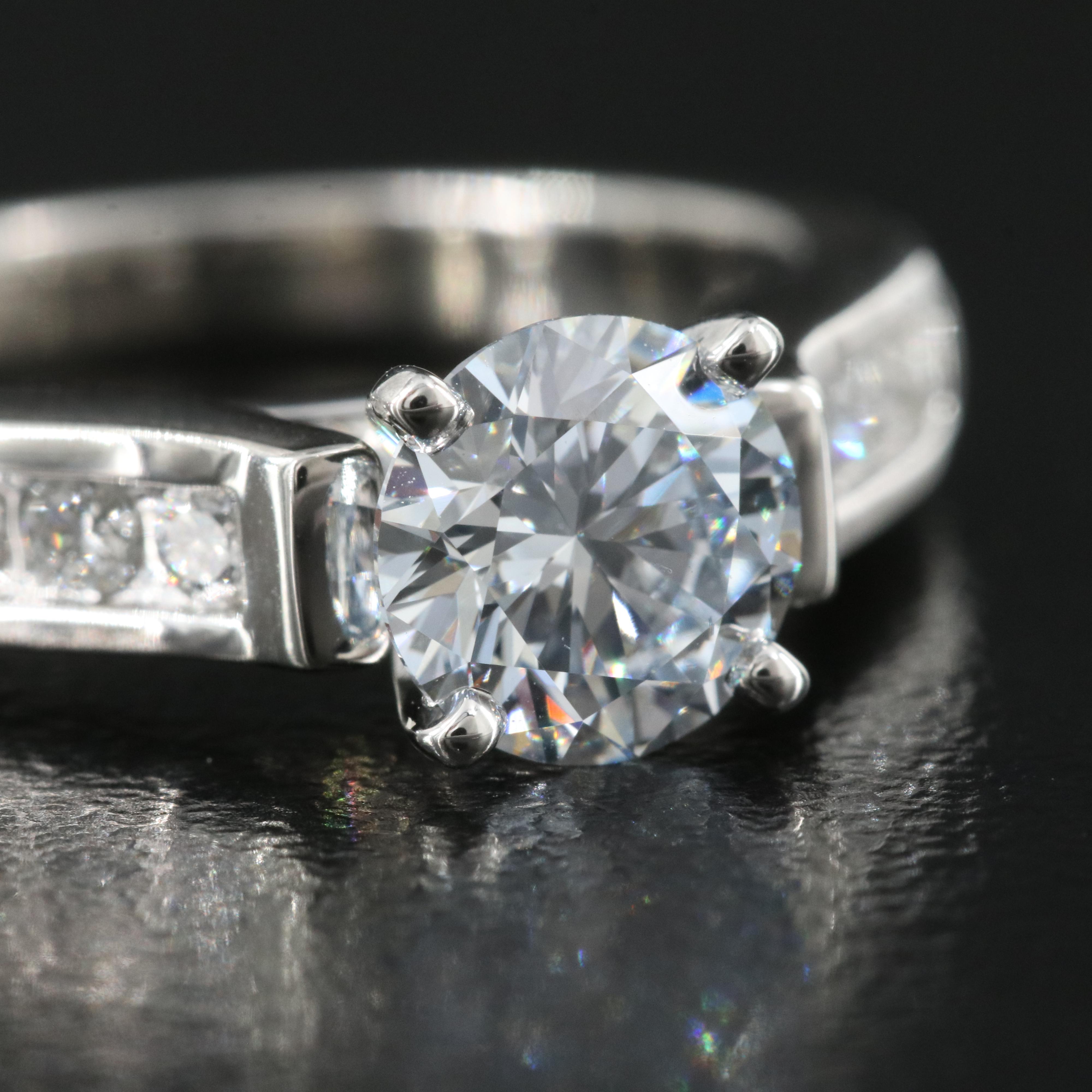 Platinum 1.25 CTW Lab Grown Diamond Ring