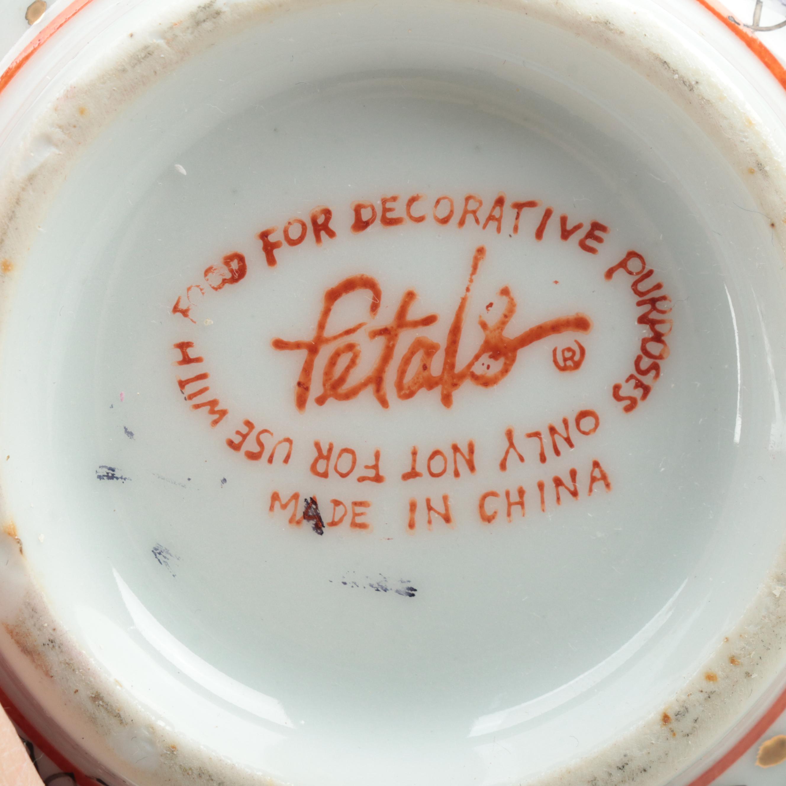 Chinese Decorative Porcelain Vase and Bowls