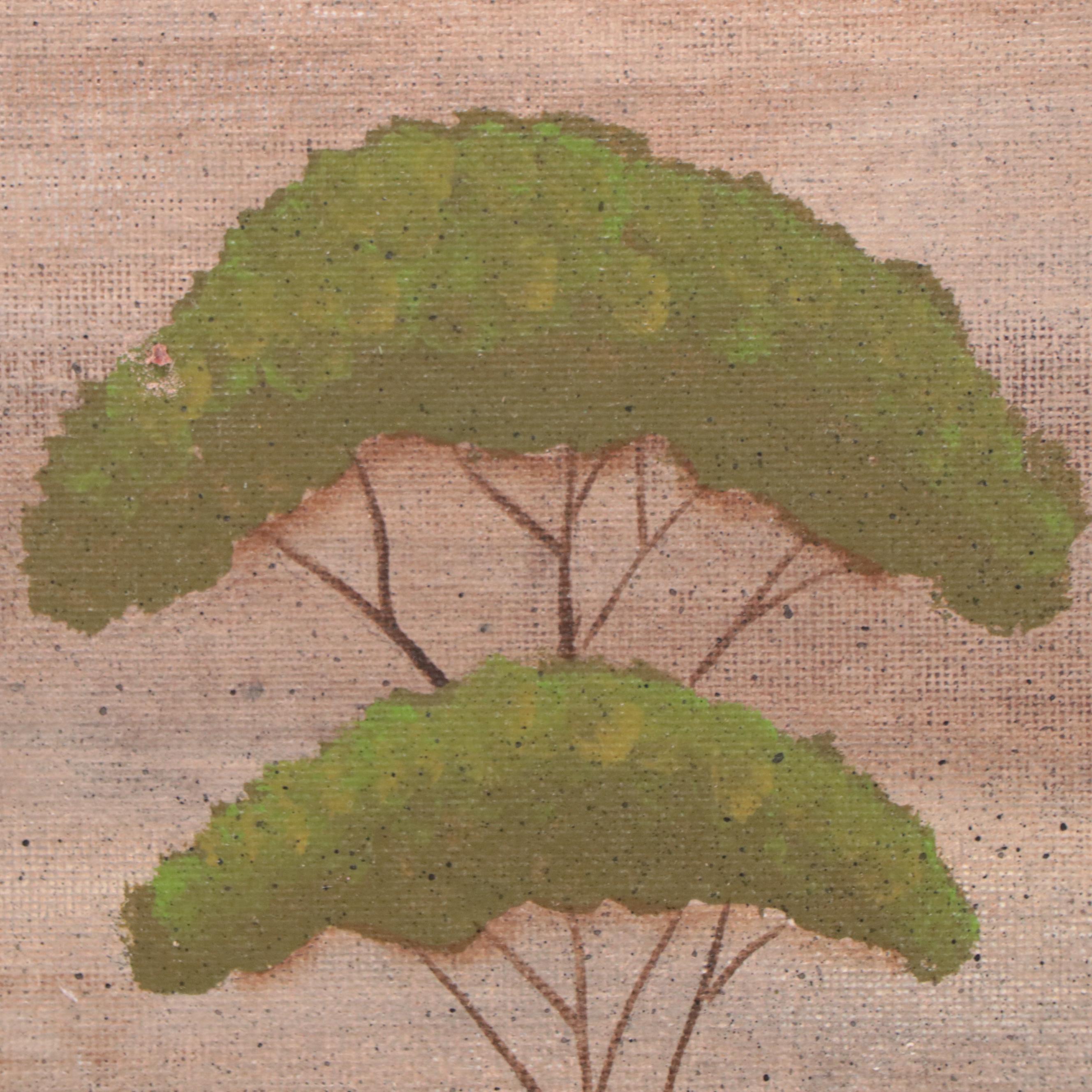 Kathy Truax Folk Art Farm Landscape Acrylic Painting, 2005