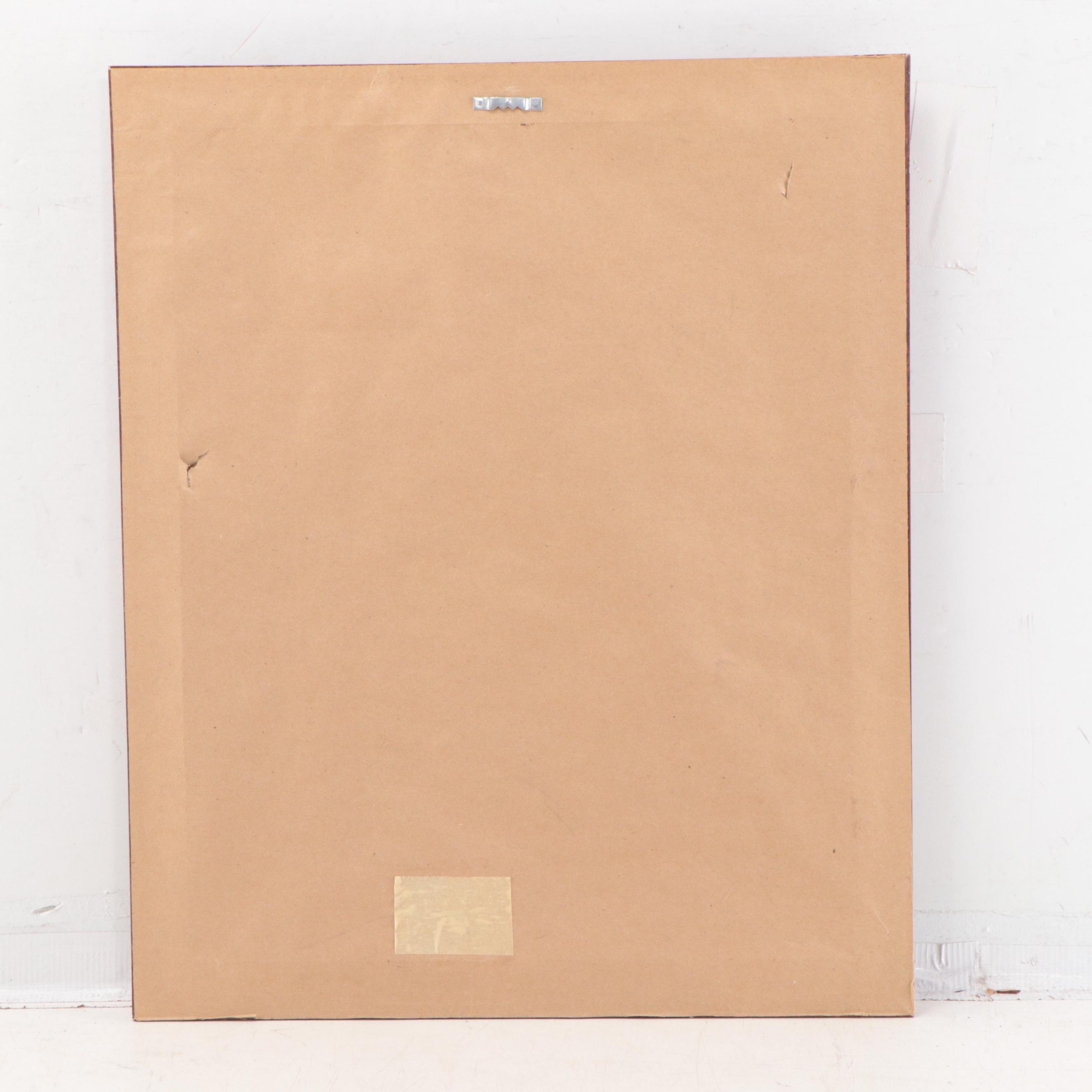 Kathy Truax Folk Art Farm Landscape Acrylic Painting, 2005