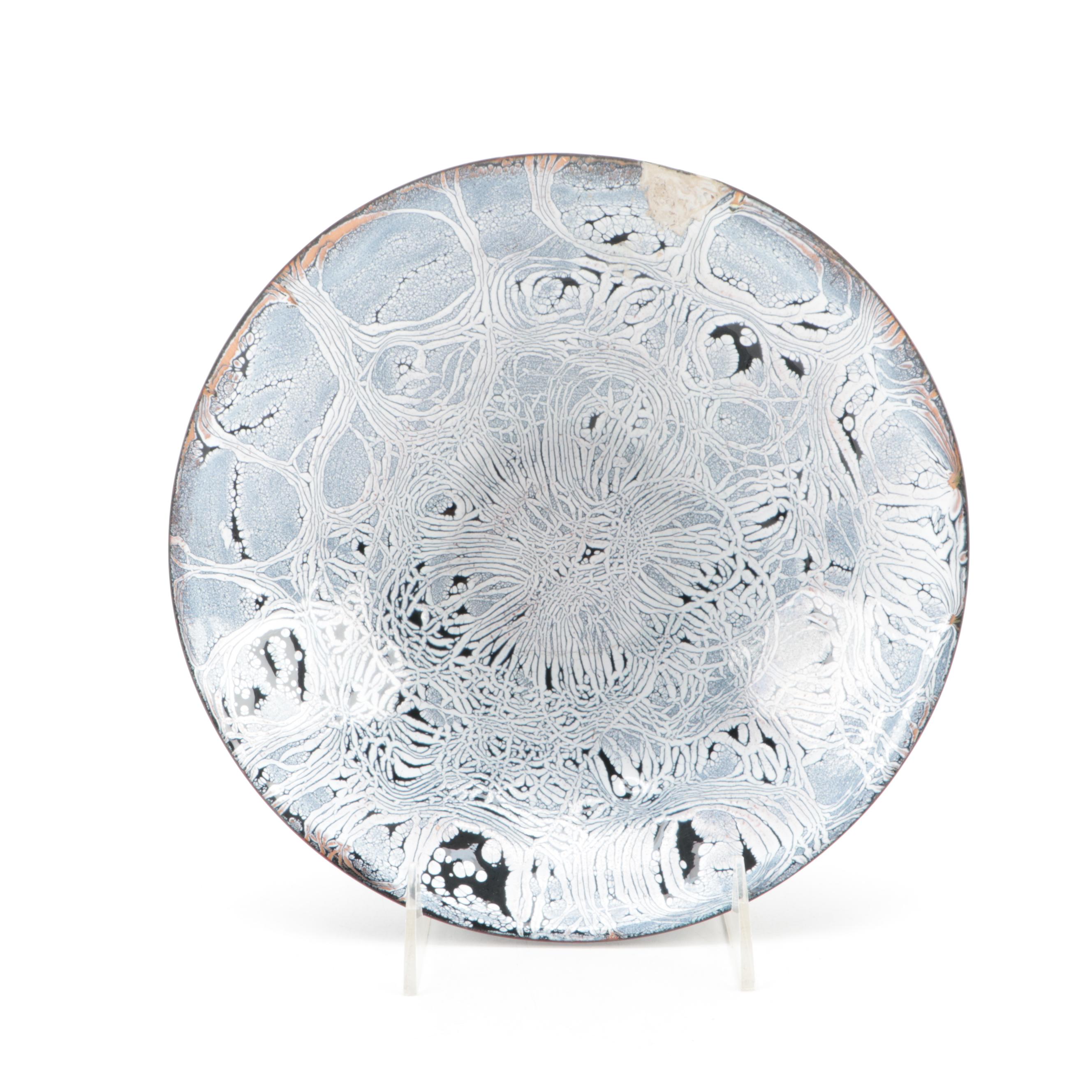 Dave Bialac Enameled Metal Bowl, 1967