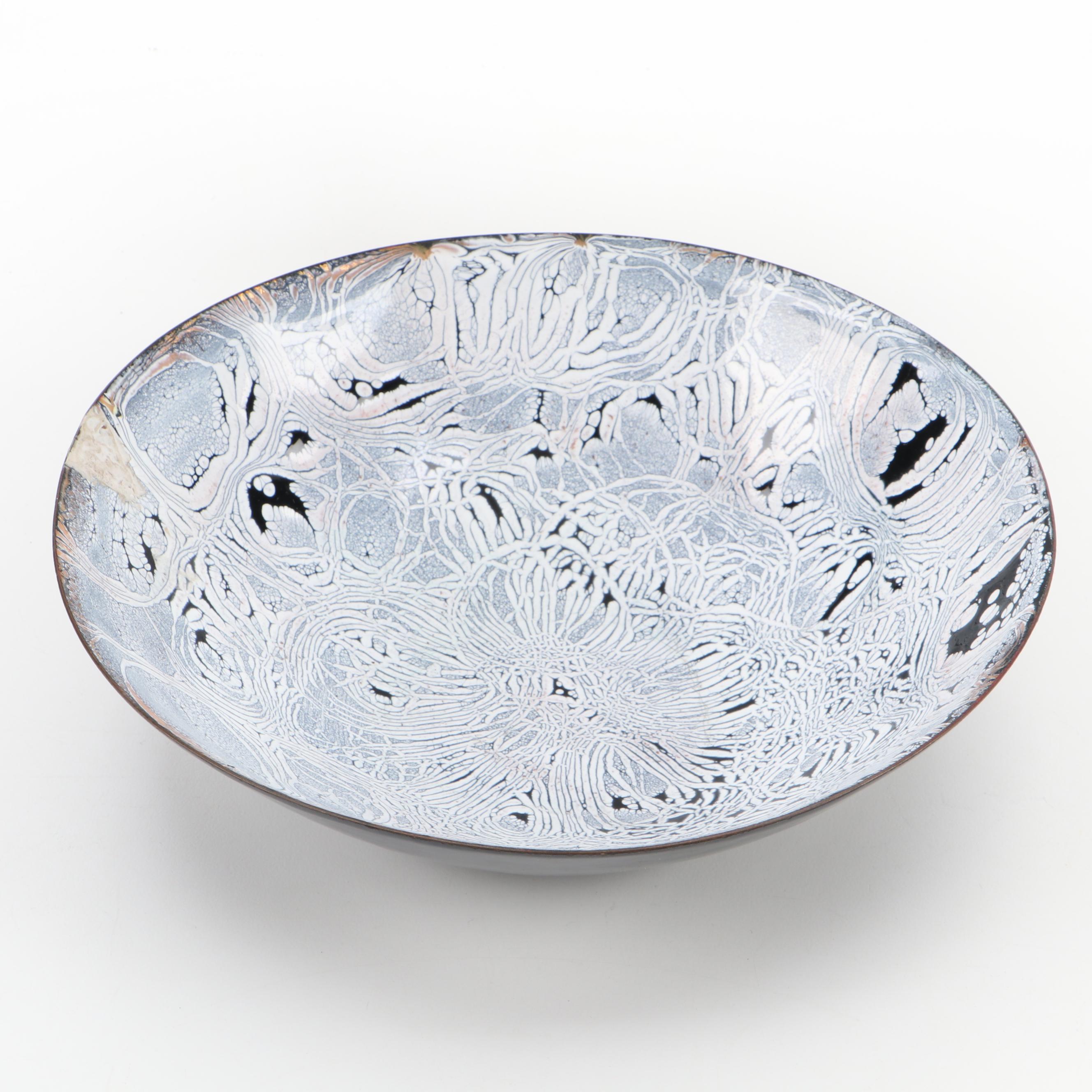 Dave Bialac Enameled Metal Bowl, 1967