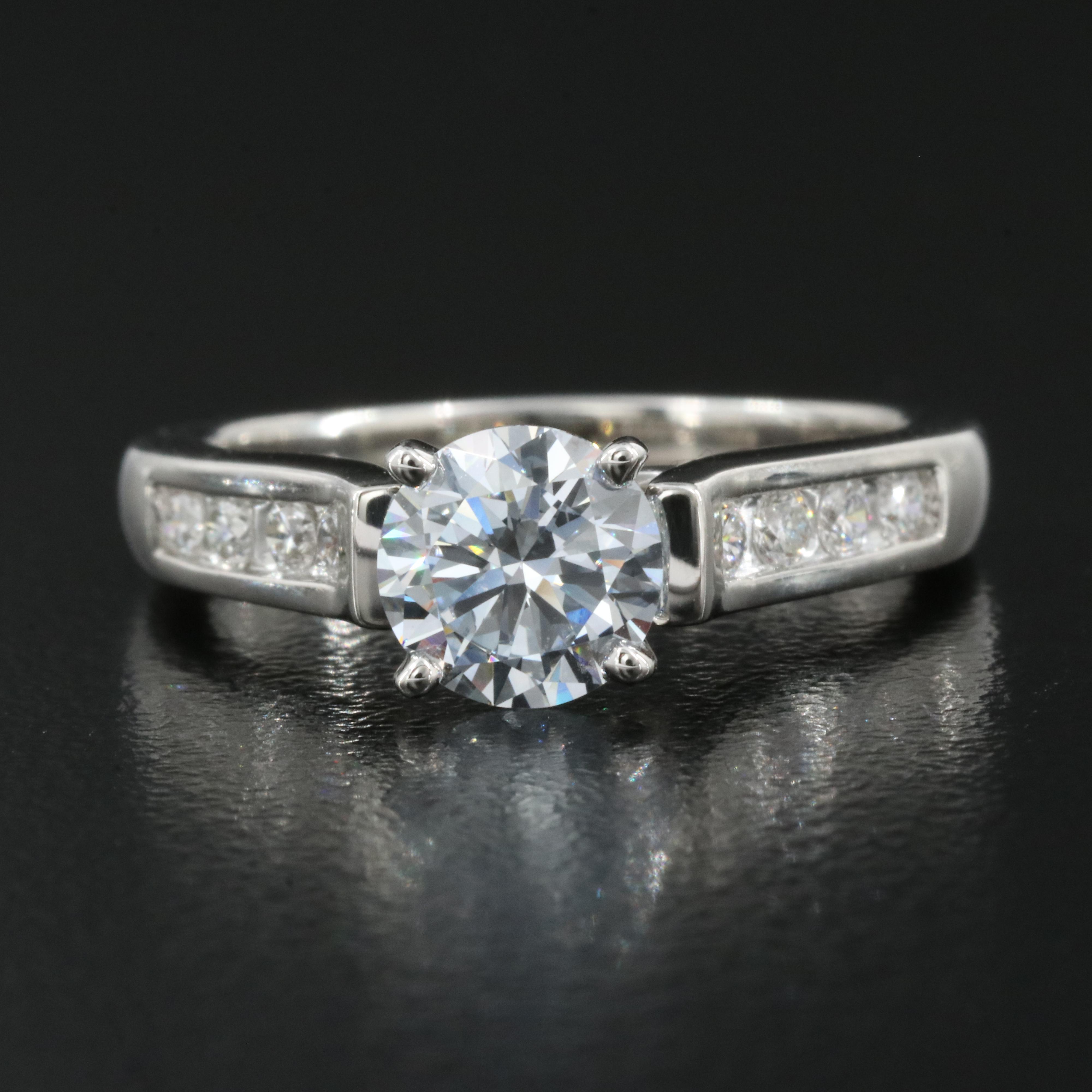 Platinum 1.27 CTW Lab Grown Diamond Ring