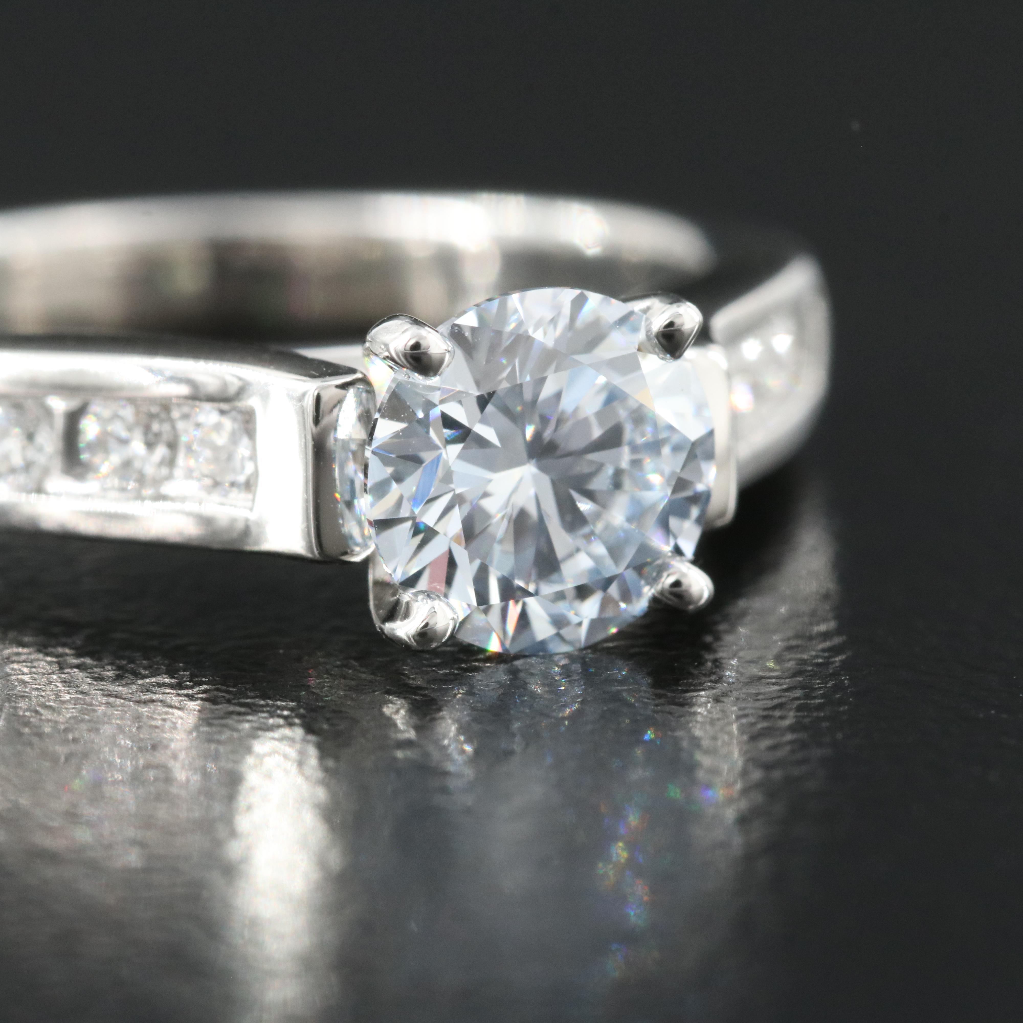 Platinum 1.27 CTW Lab Grown Diamond Ring