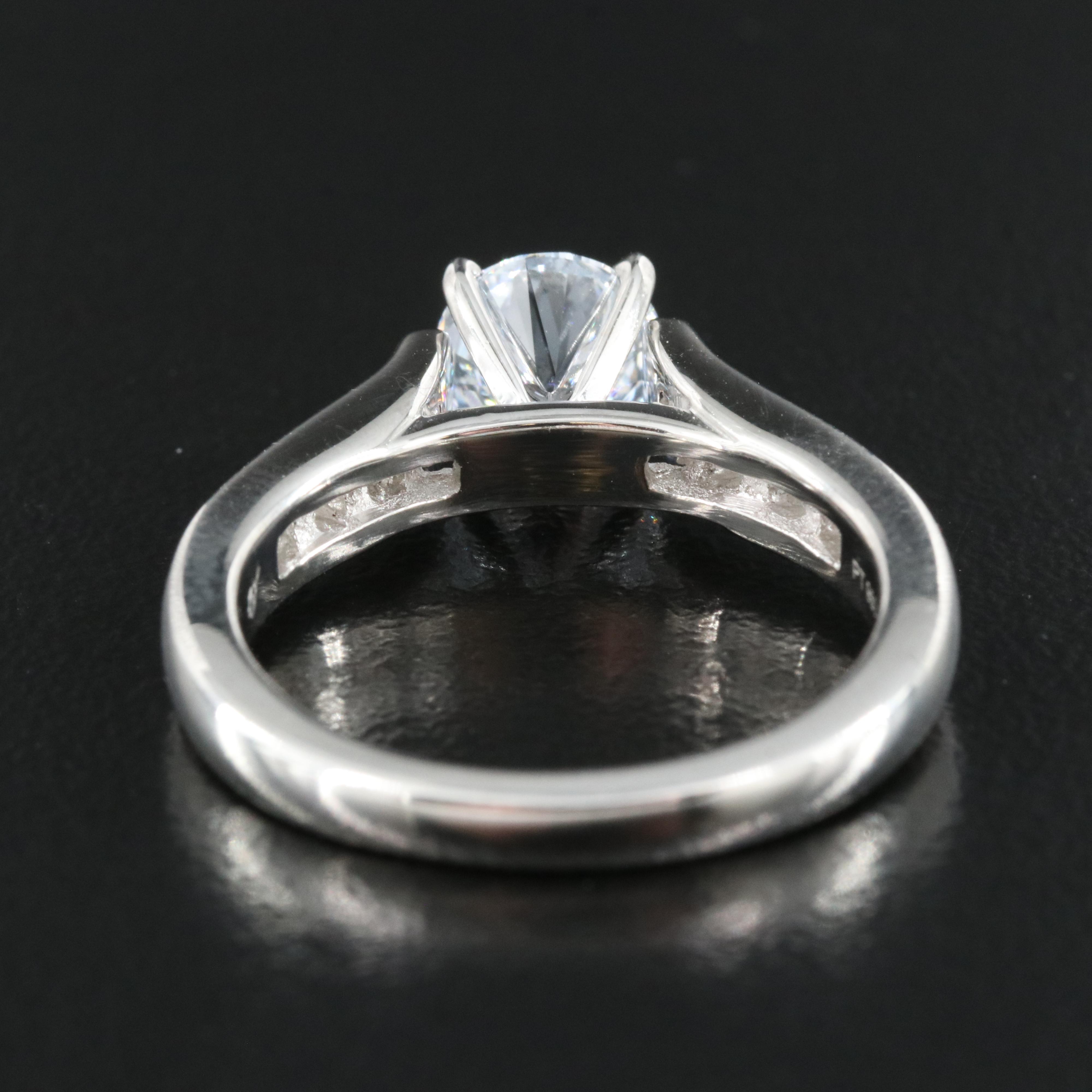Platinum 1.27 CTW Lab Grown Diamond Ring