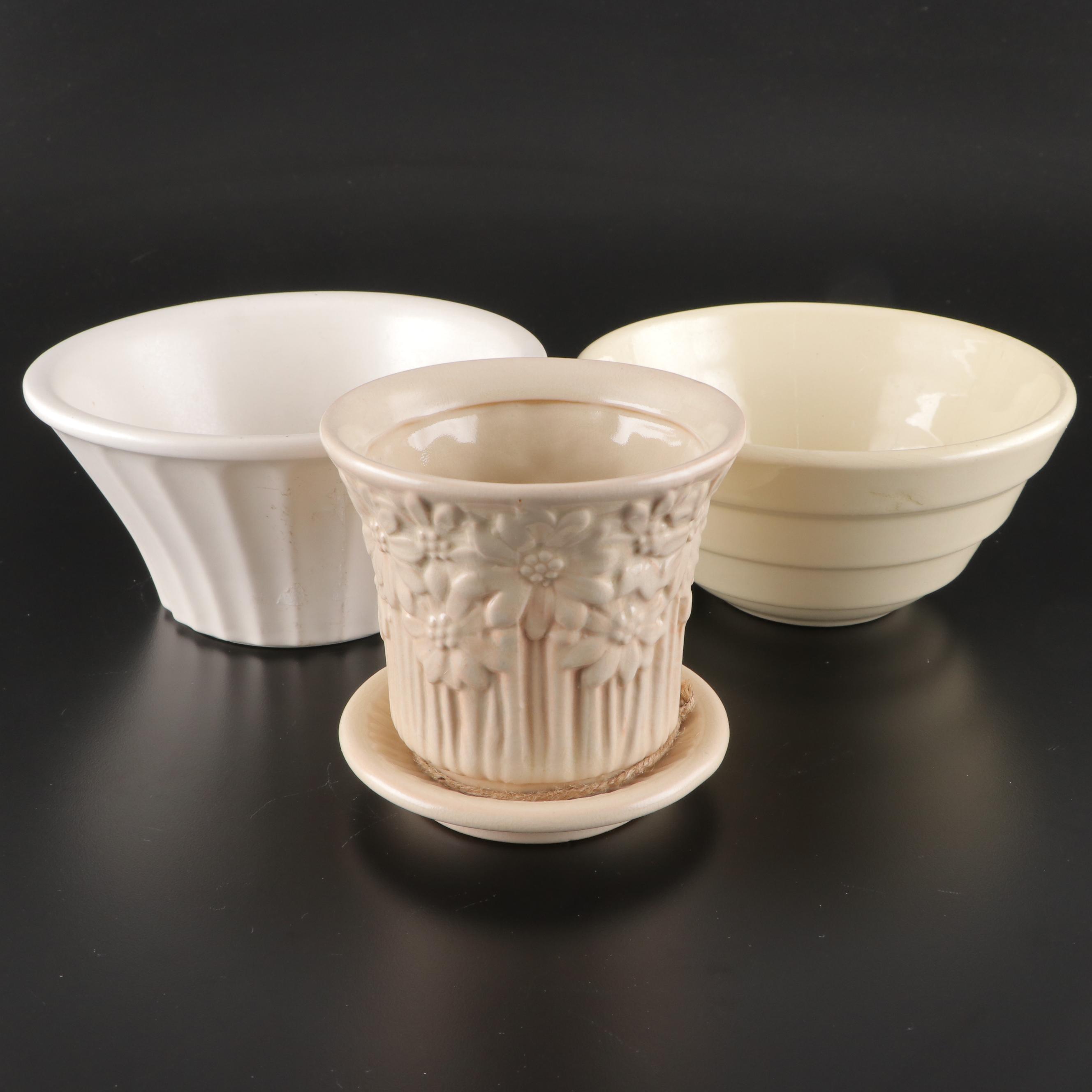 McCoy, Econoline and California Pottery Ceramic Flower Pots