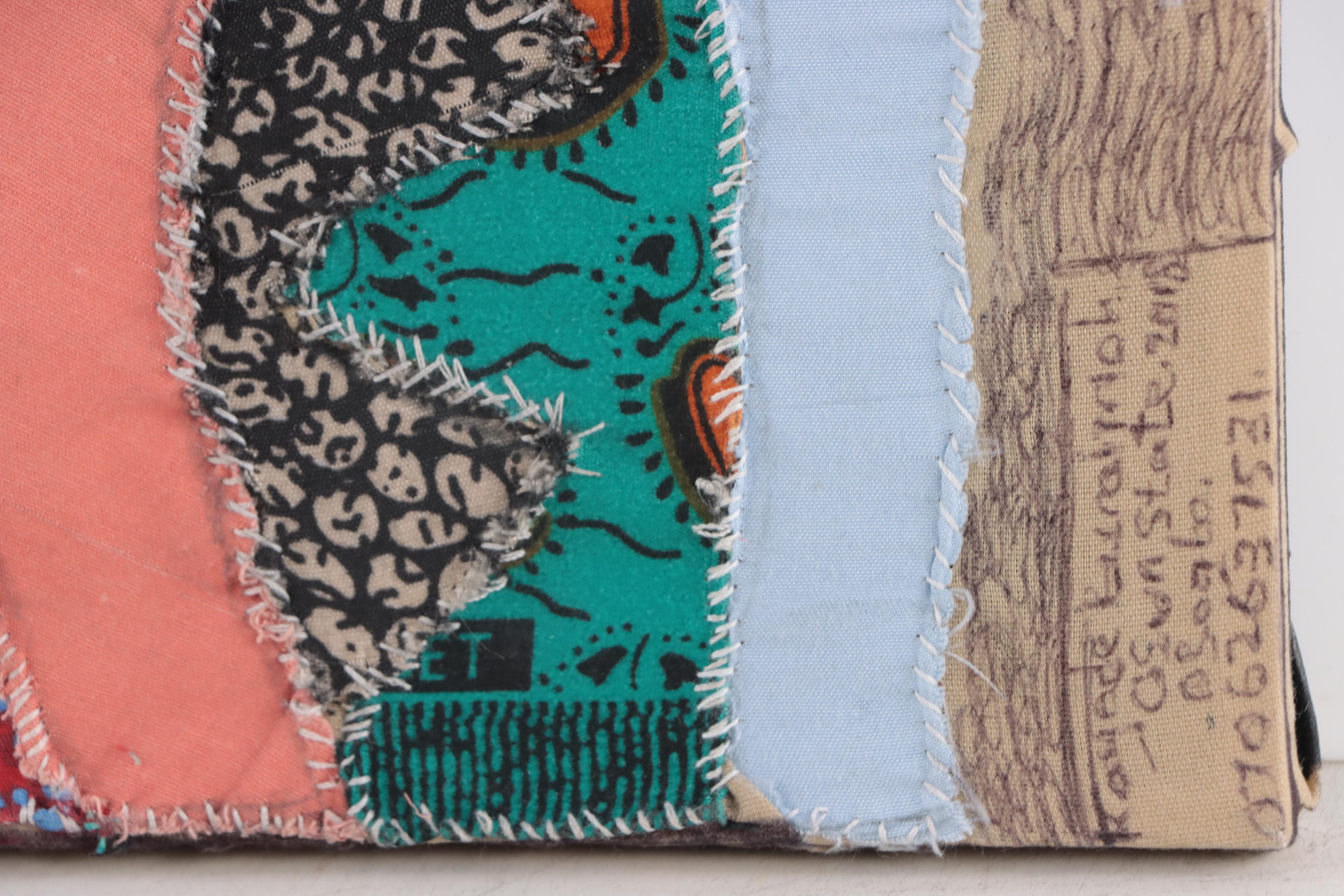 Kayode Buraimoh Figurative Mixed Media Folk Art Textile