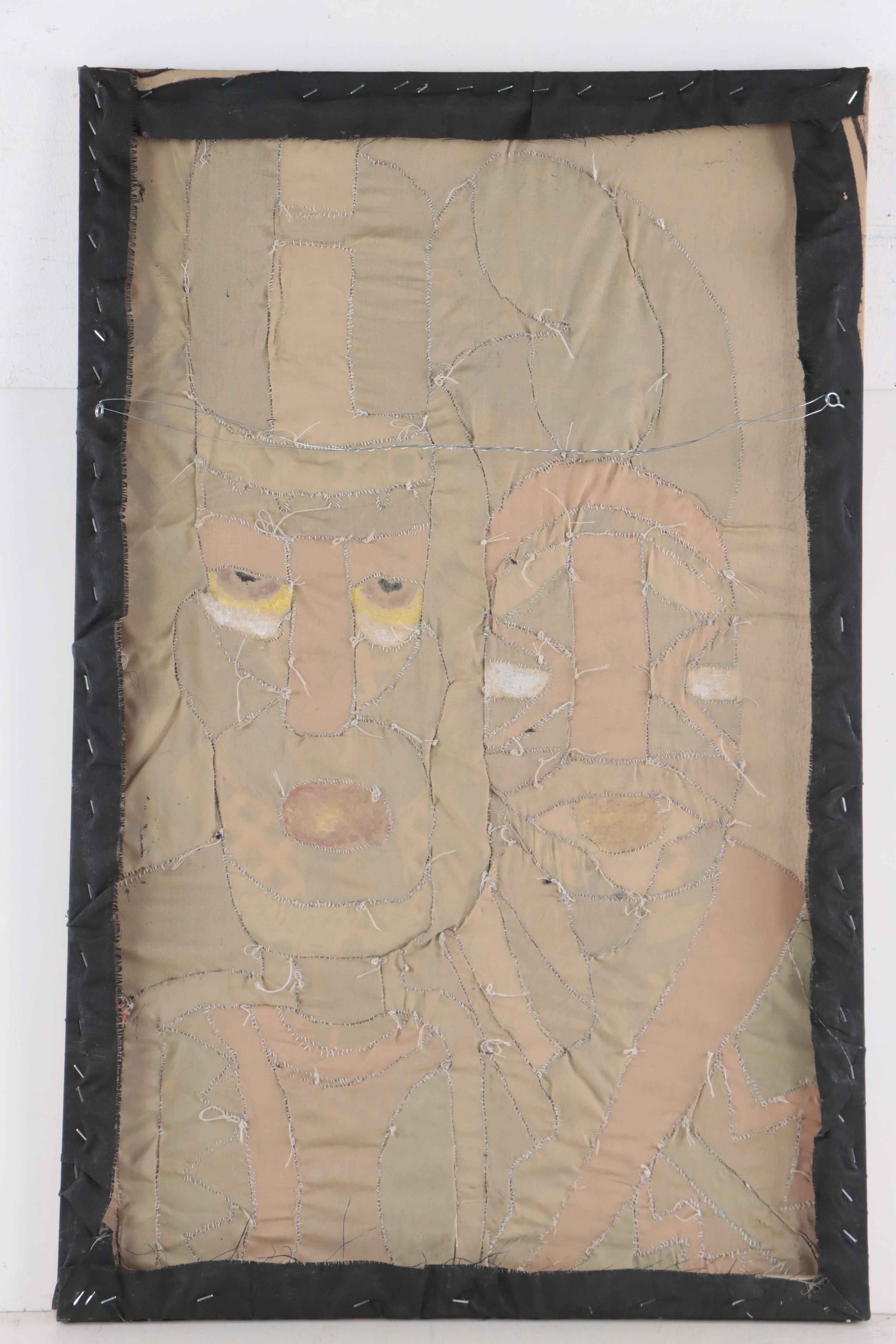 Kayode Buraimoh Figurative Mixed Media Folk Art Textile