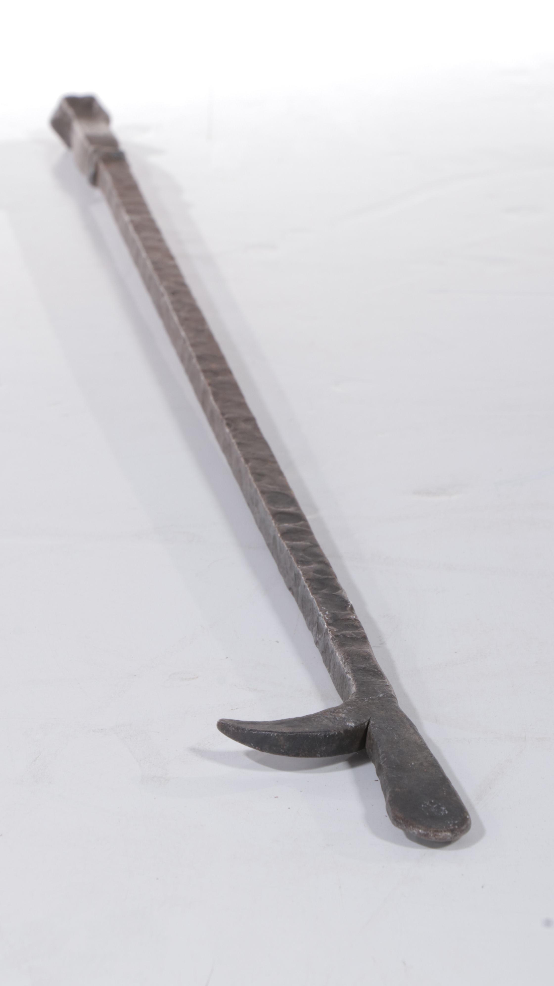 Pine Kindling Box Plus Iron Poker