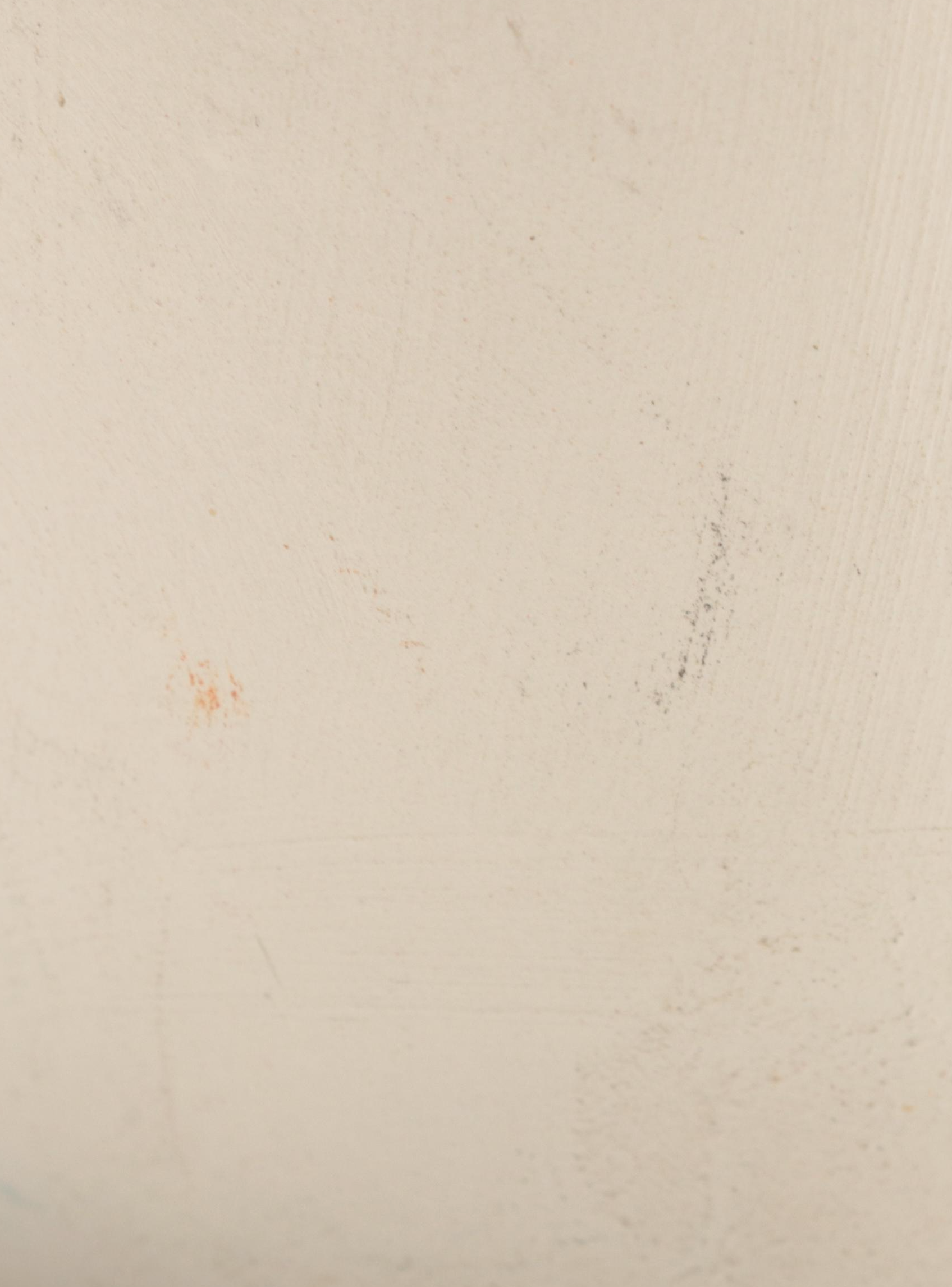 Sioux Pottery Etched and Painted Earthenware Vase