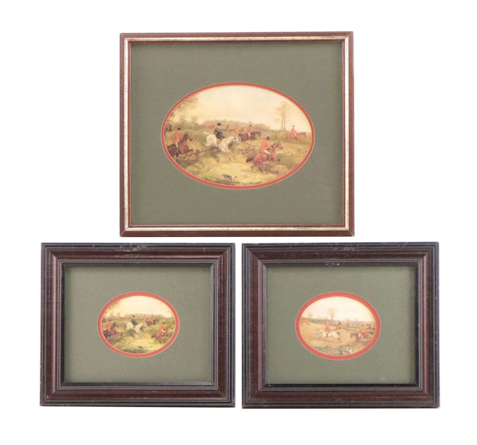 Offset Lithograph After Henry Thomas Alken of Hunting Scenes