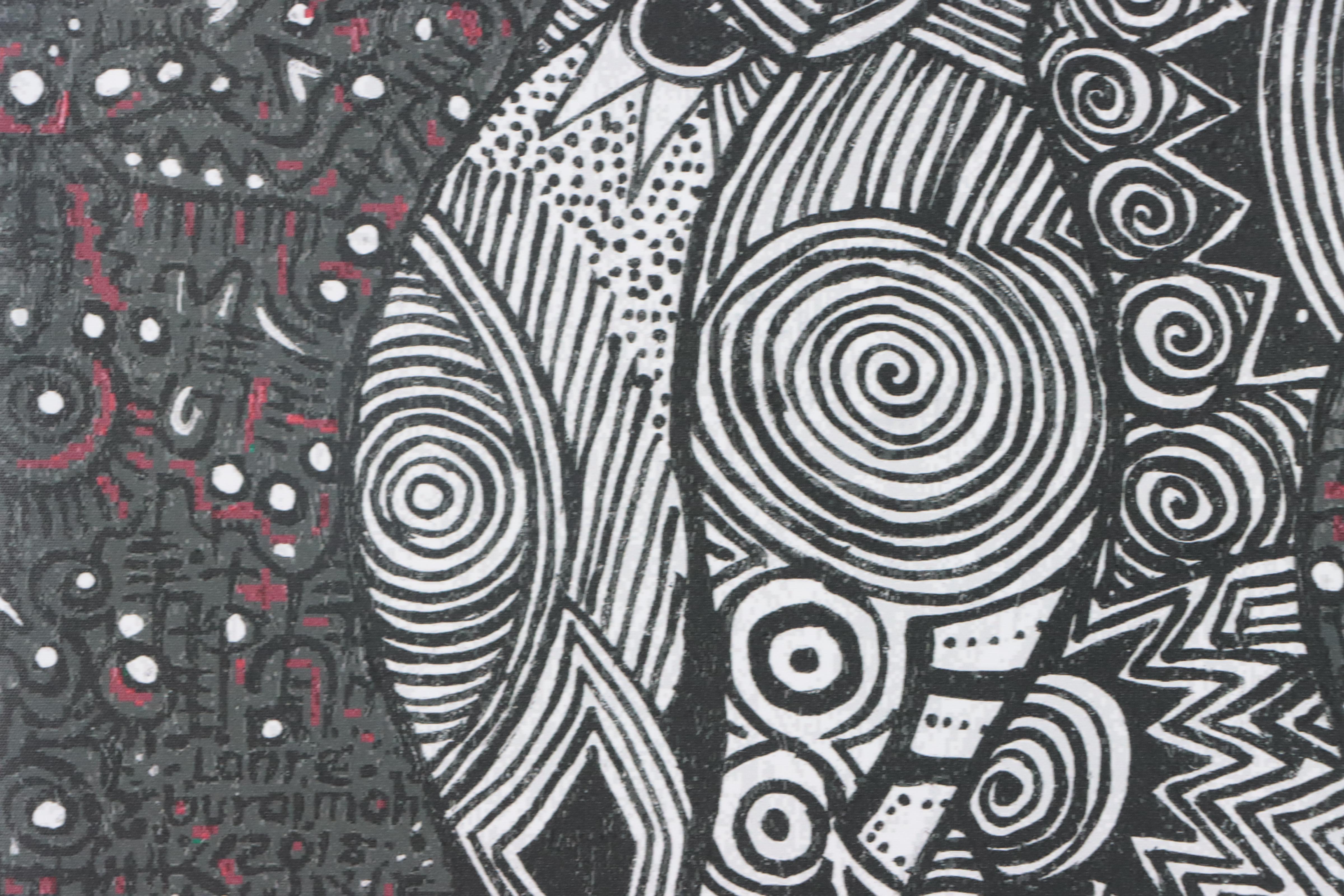 Lanre Buraimoh Giclée "The Kiss," 2023