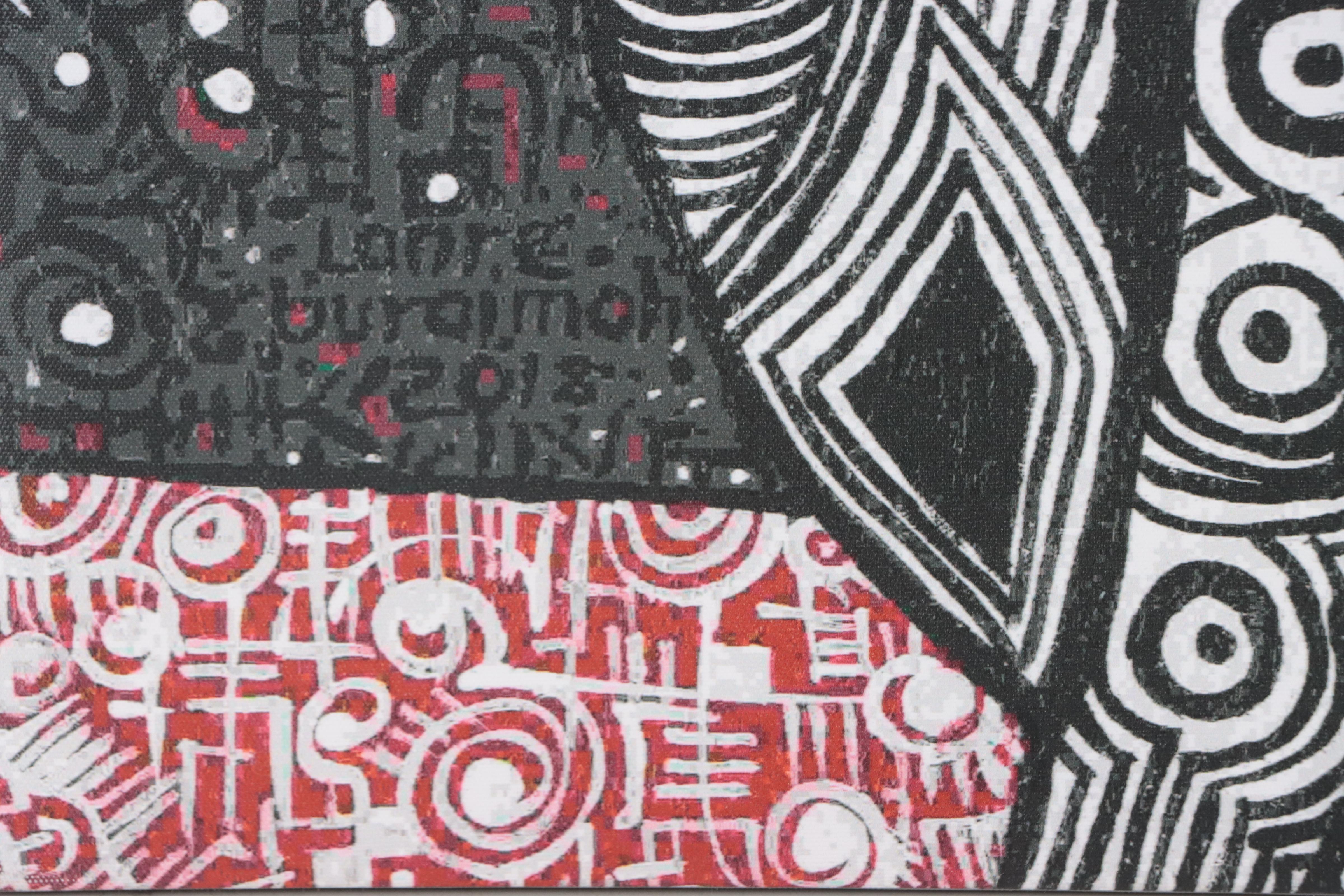 Lanre Buraimoh Giclée "The Kiss," 2023